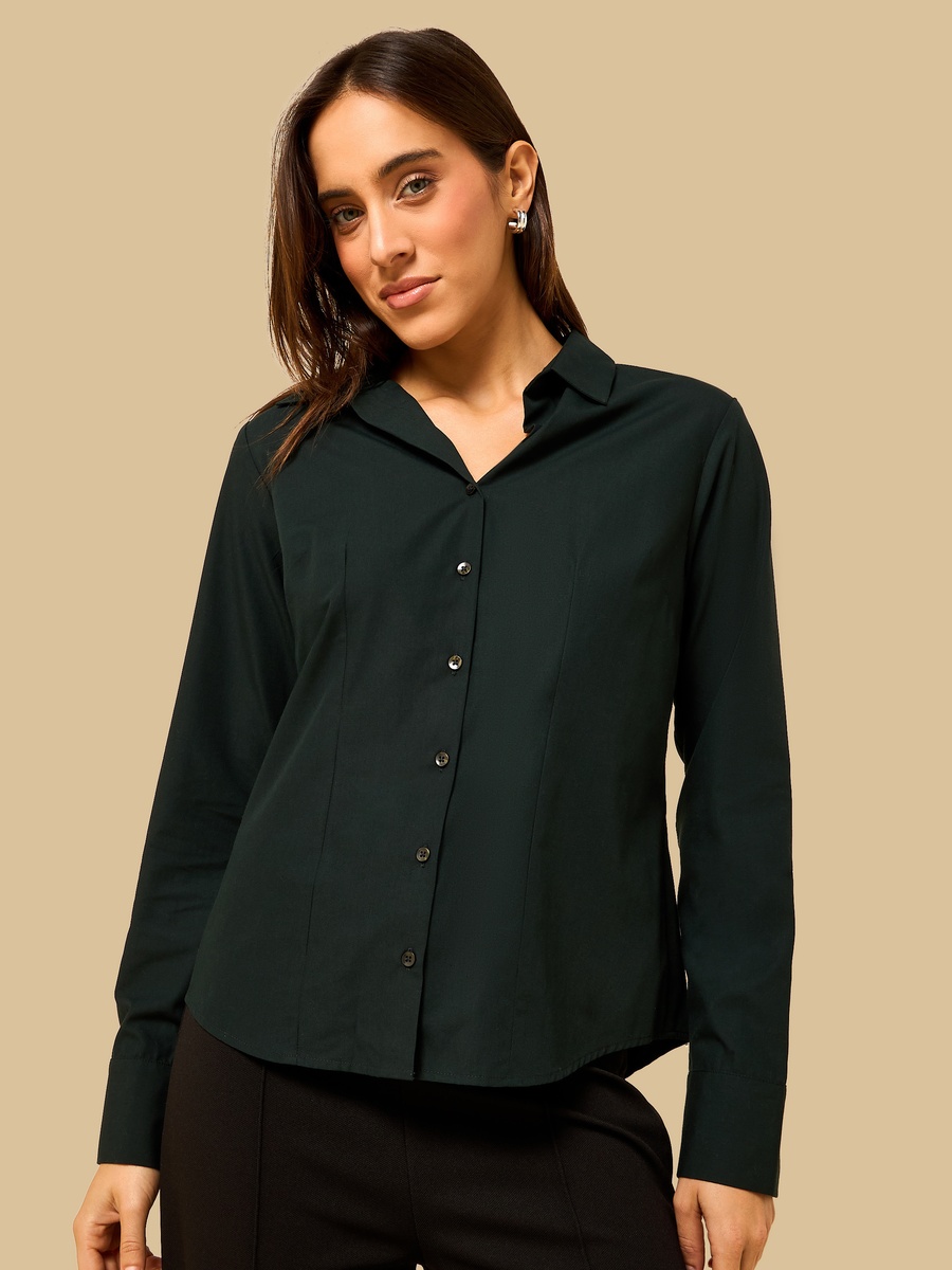 Fitted Poplin Shirt