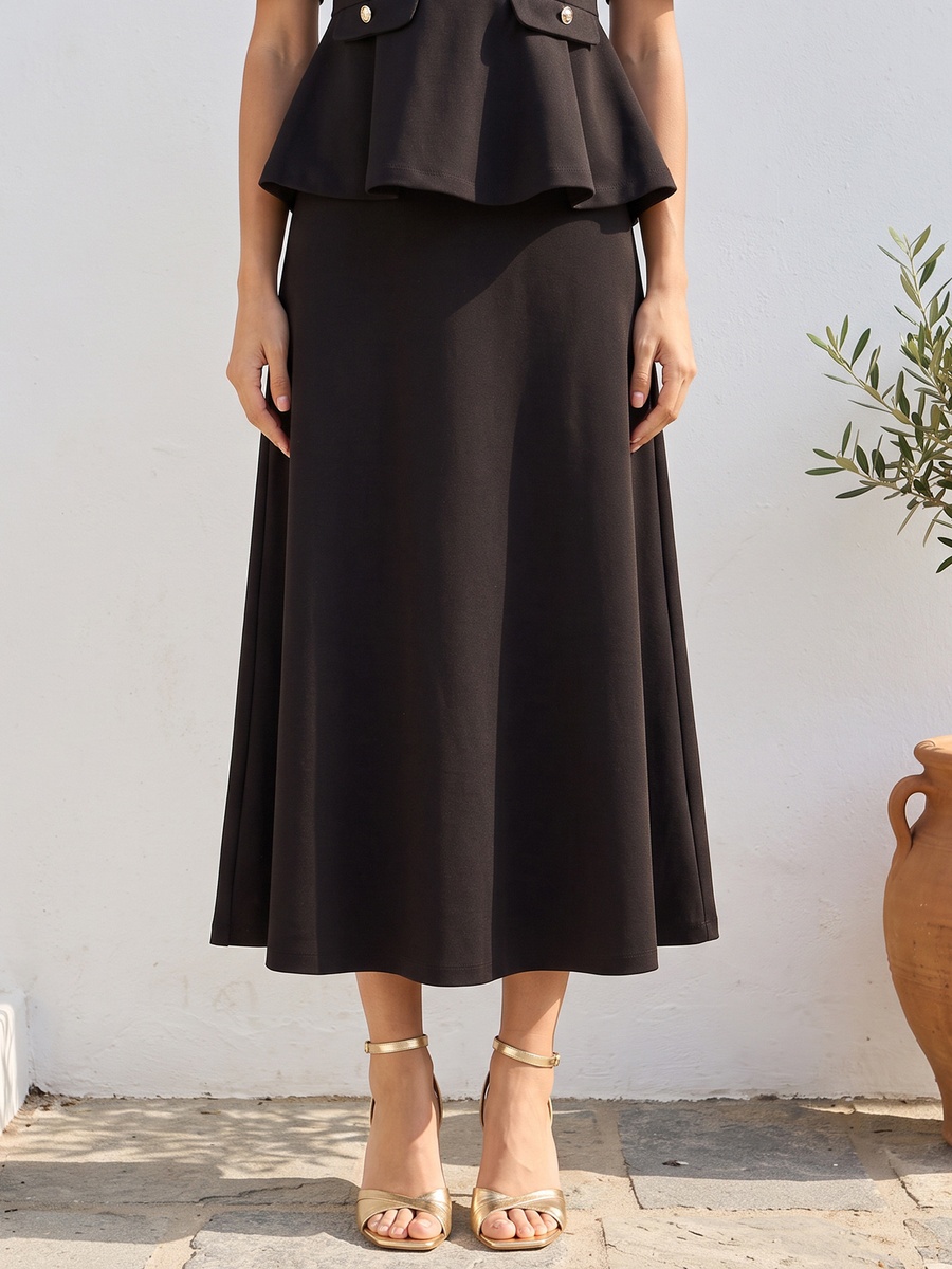A-line Midi Skirt