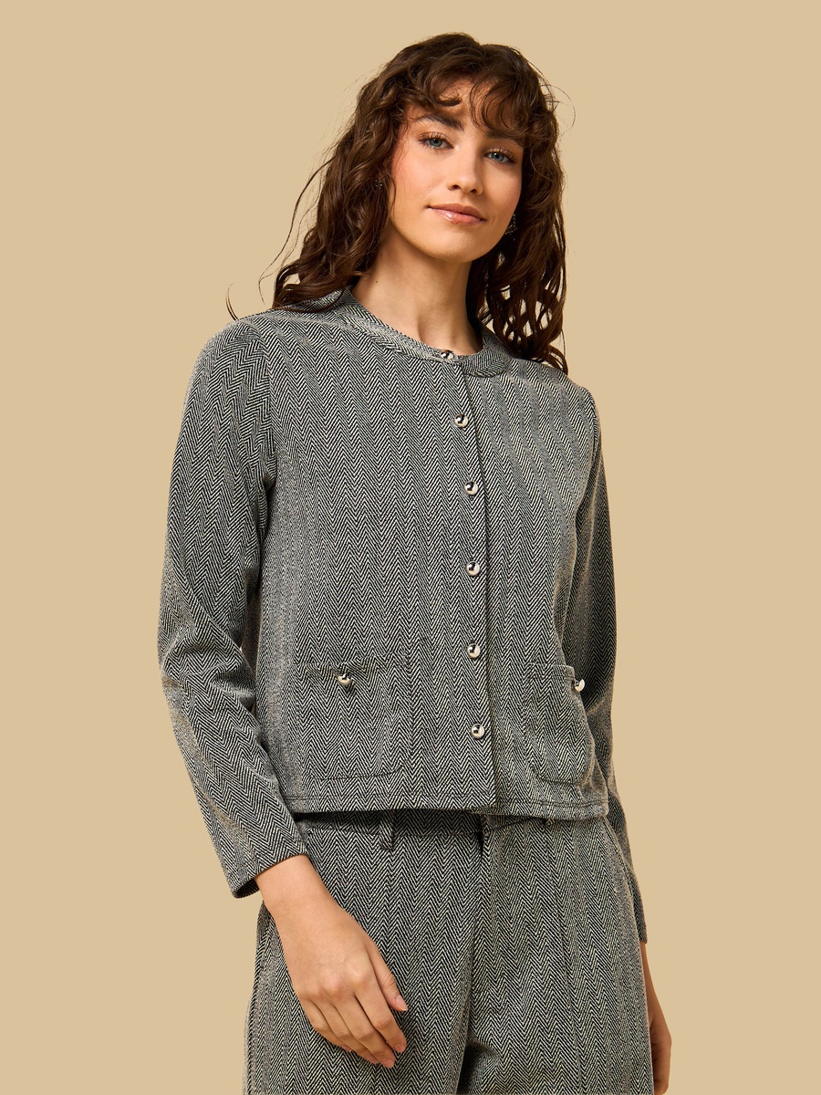 Herringbone Textured Top