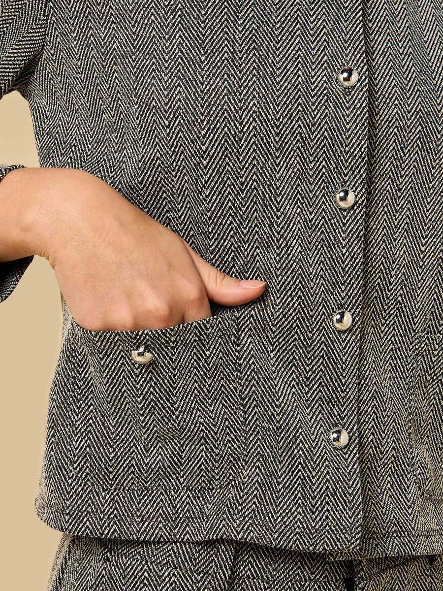 Herringbone Textured Top