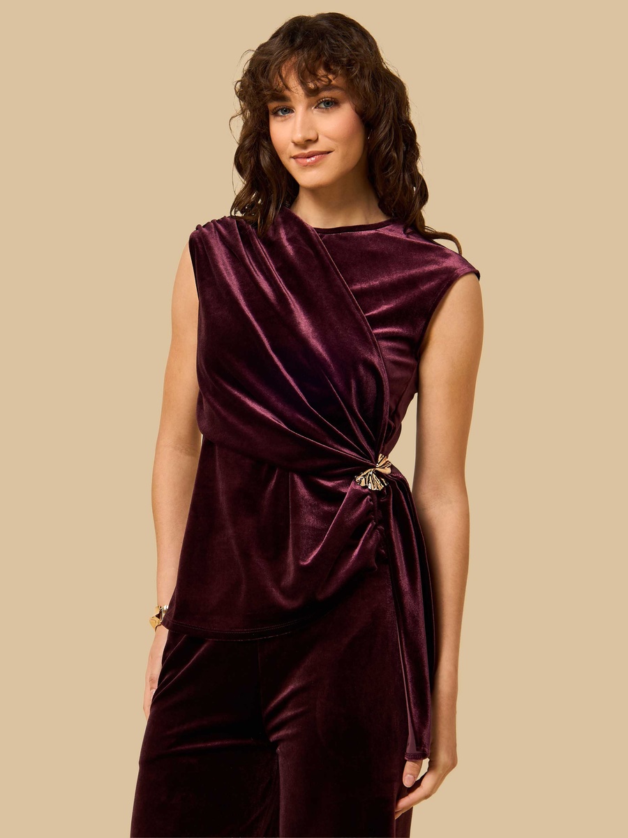Velour Sleeveless Top