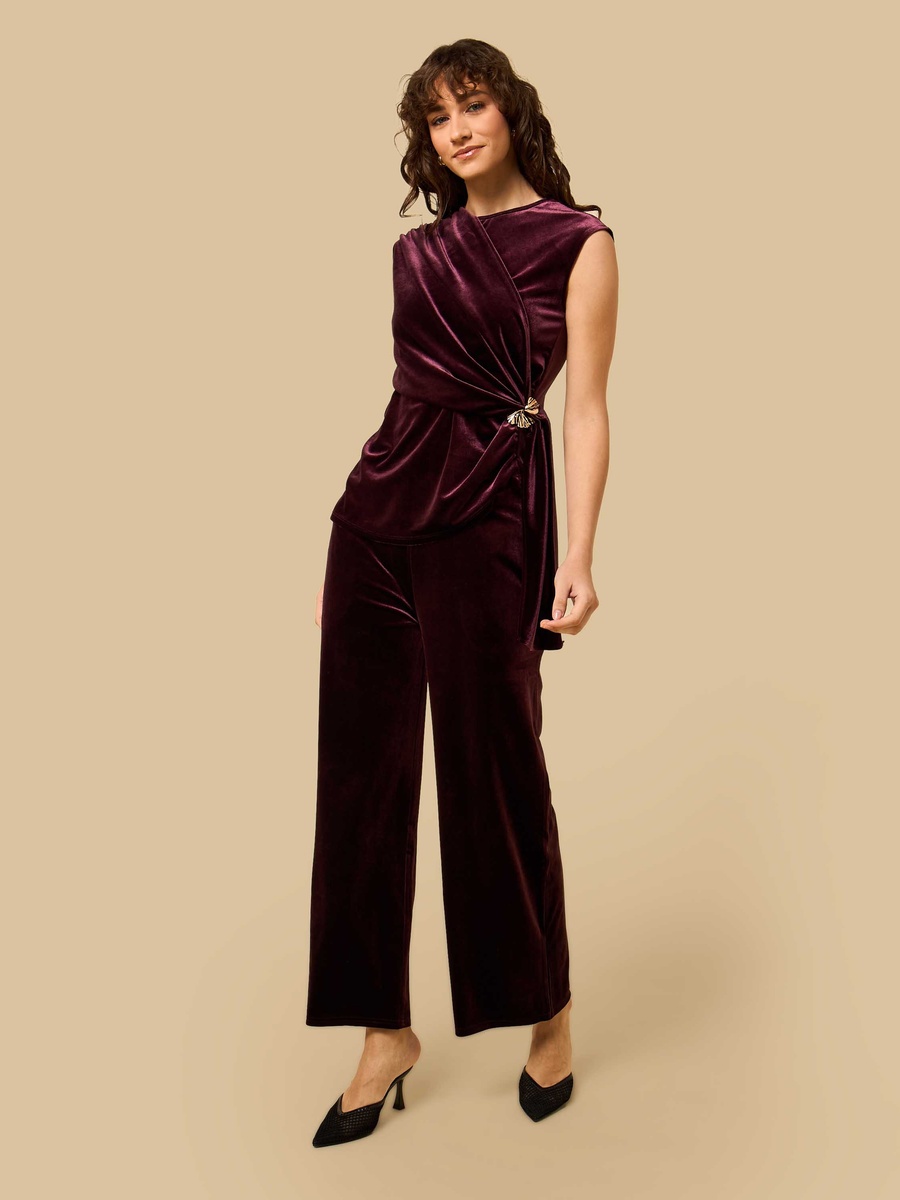 Velour Sleeveless Top