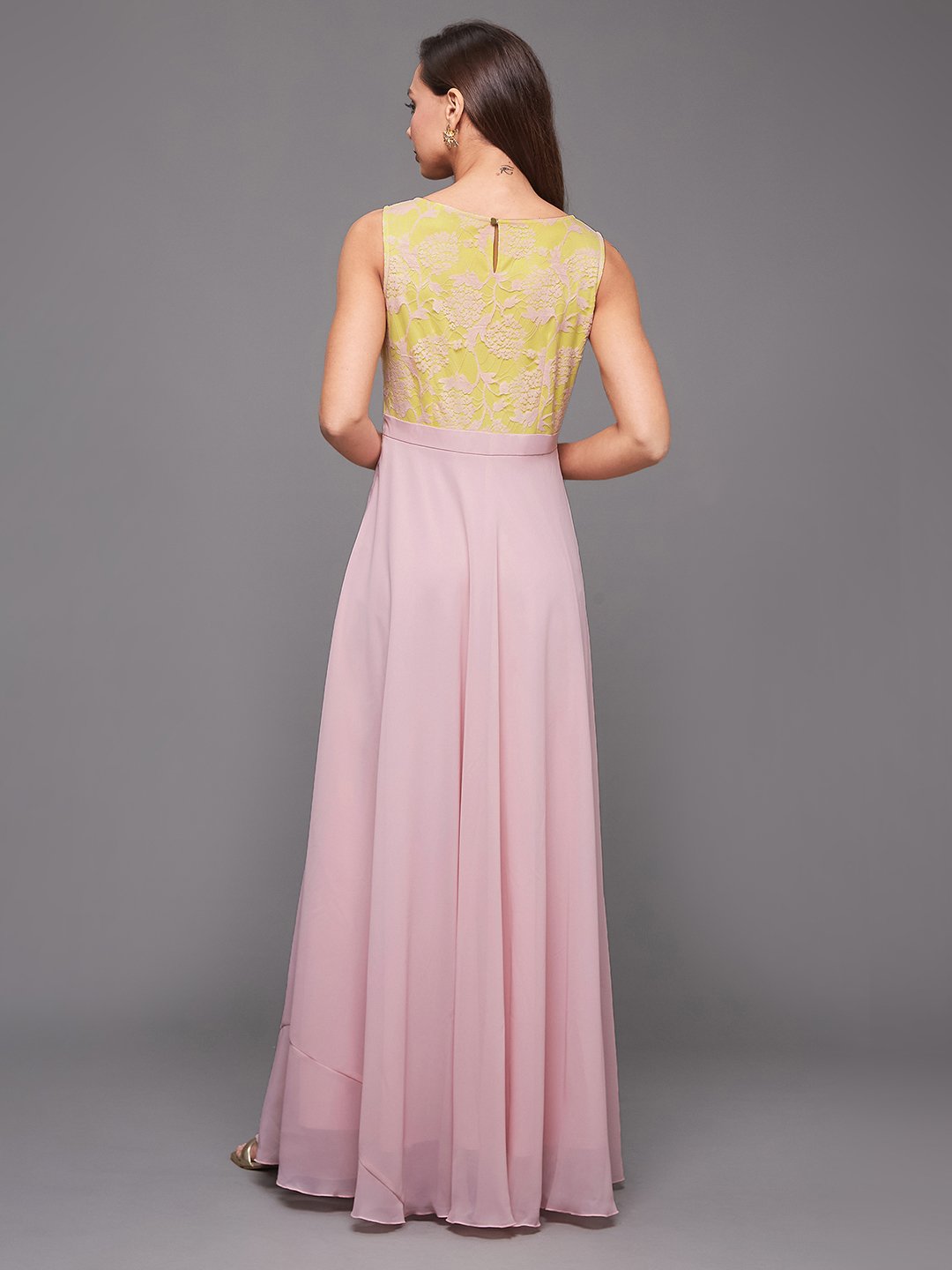 Floral Sleeveless A-Line Maxi Dress