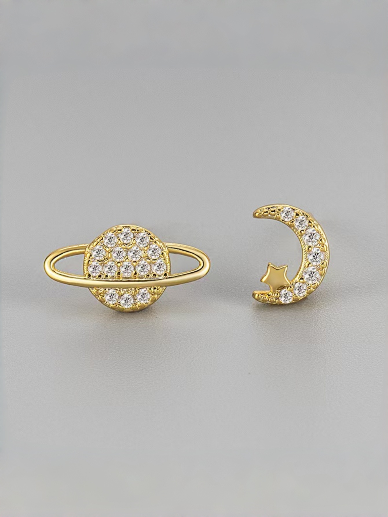 Gold Star Stud Earrings