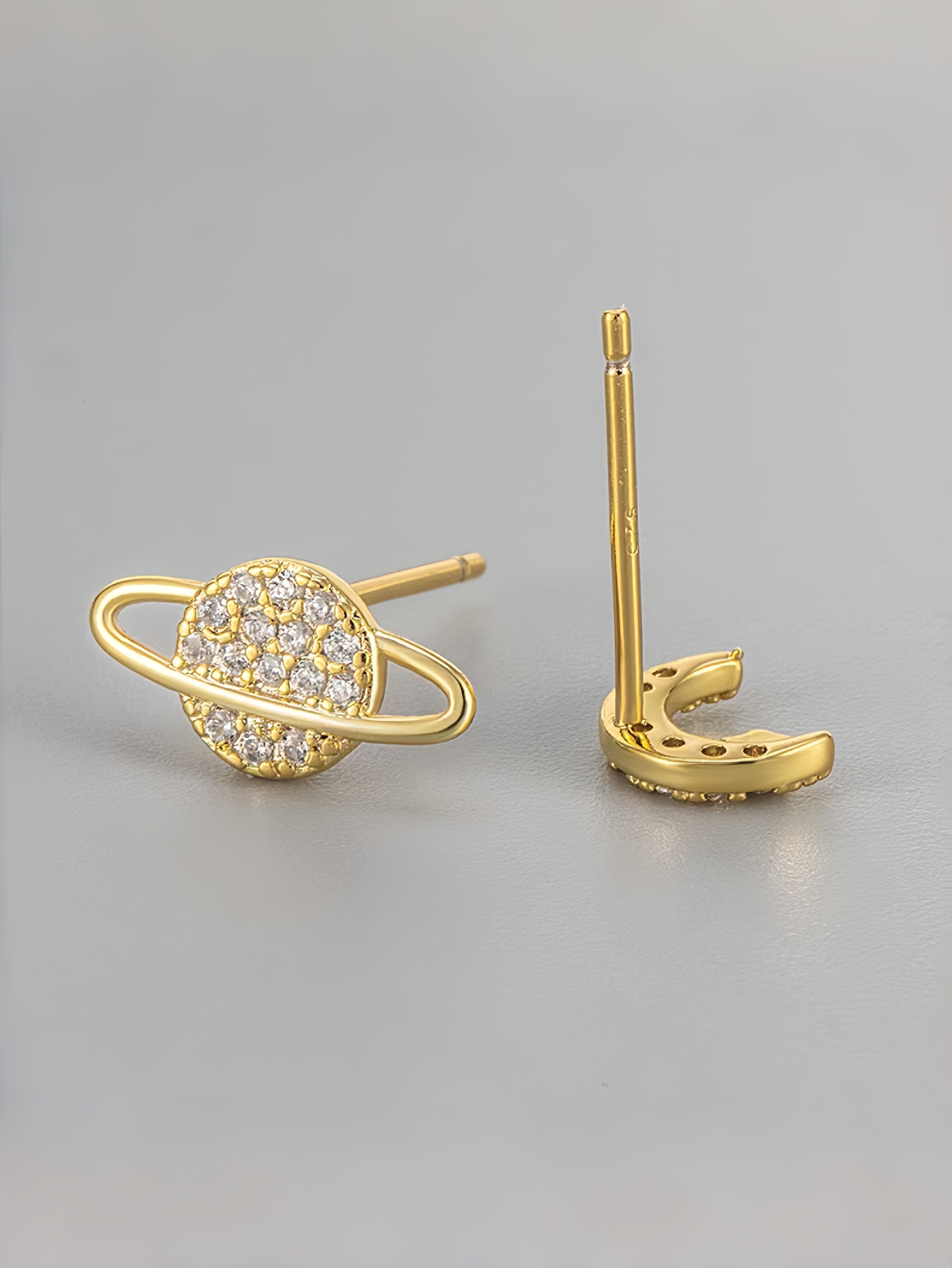Gold Star Stud Earrings