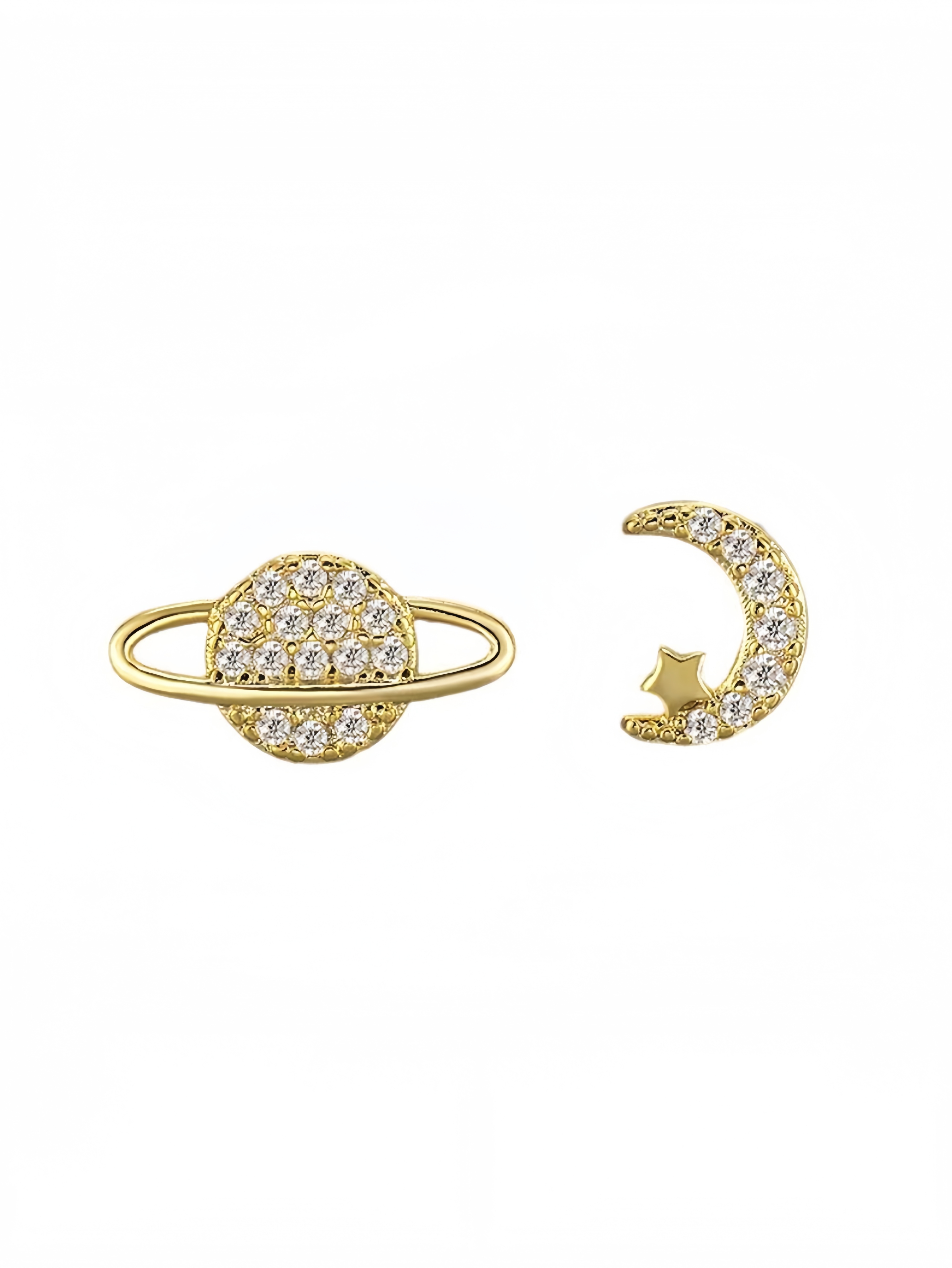 Gold Star Stud Earrings