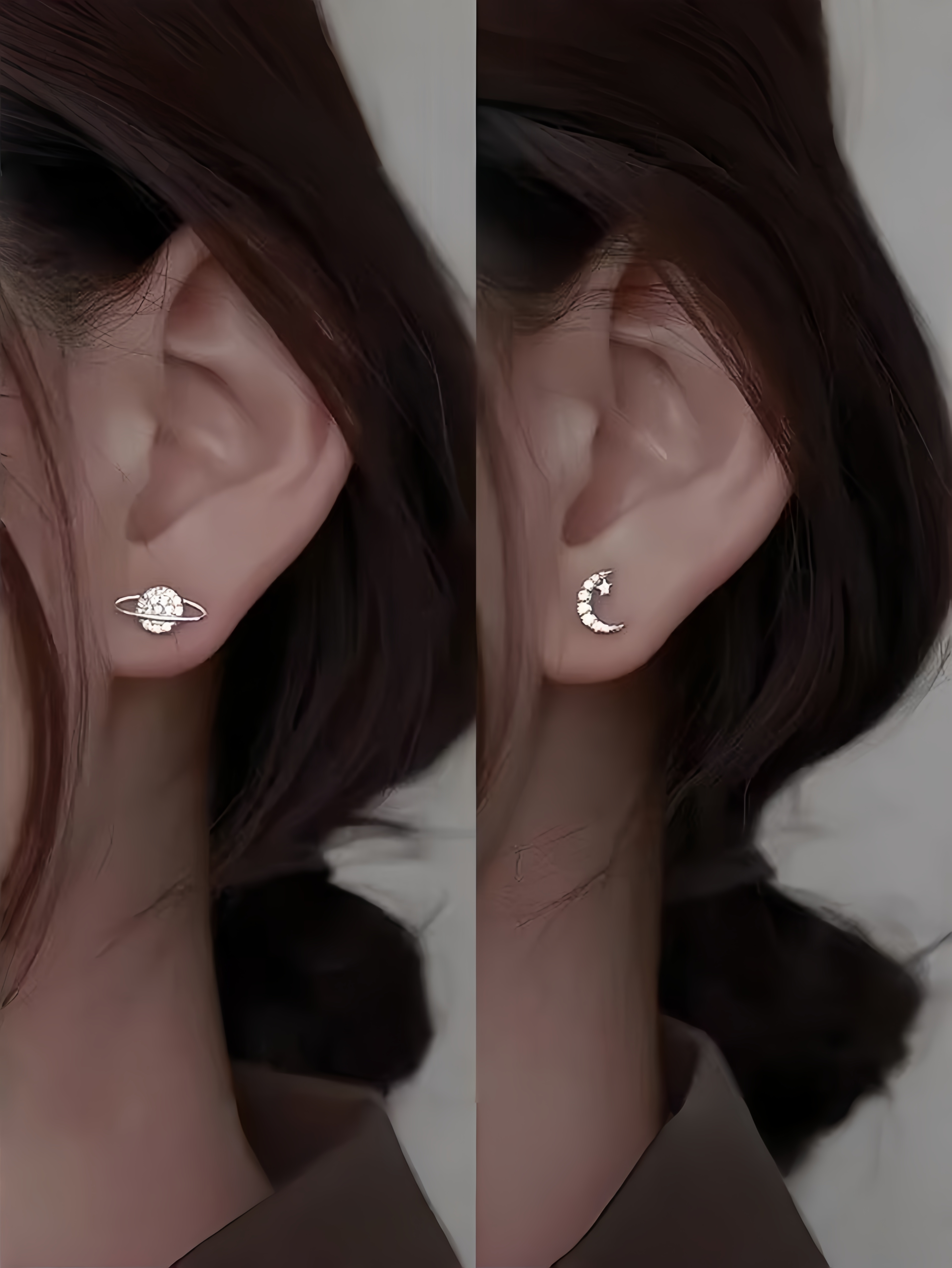 Silver Star Stud Earrings