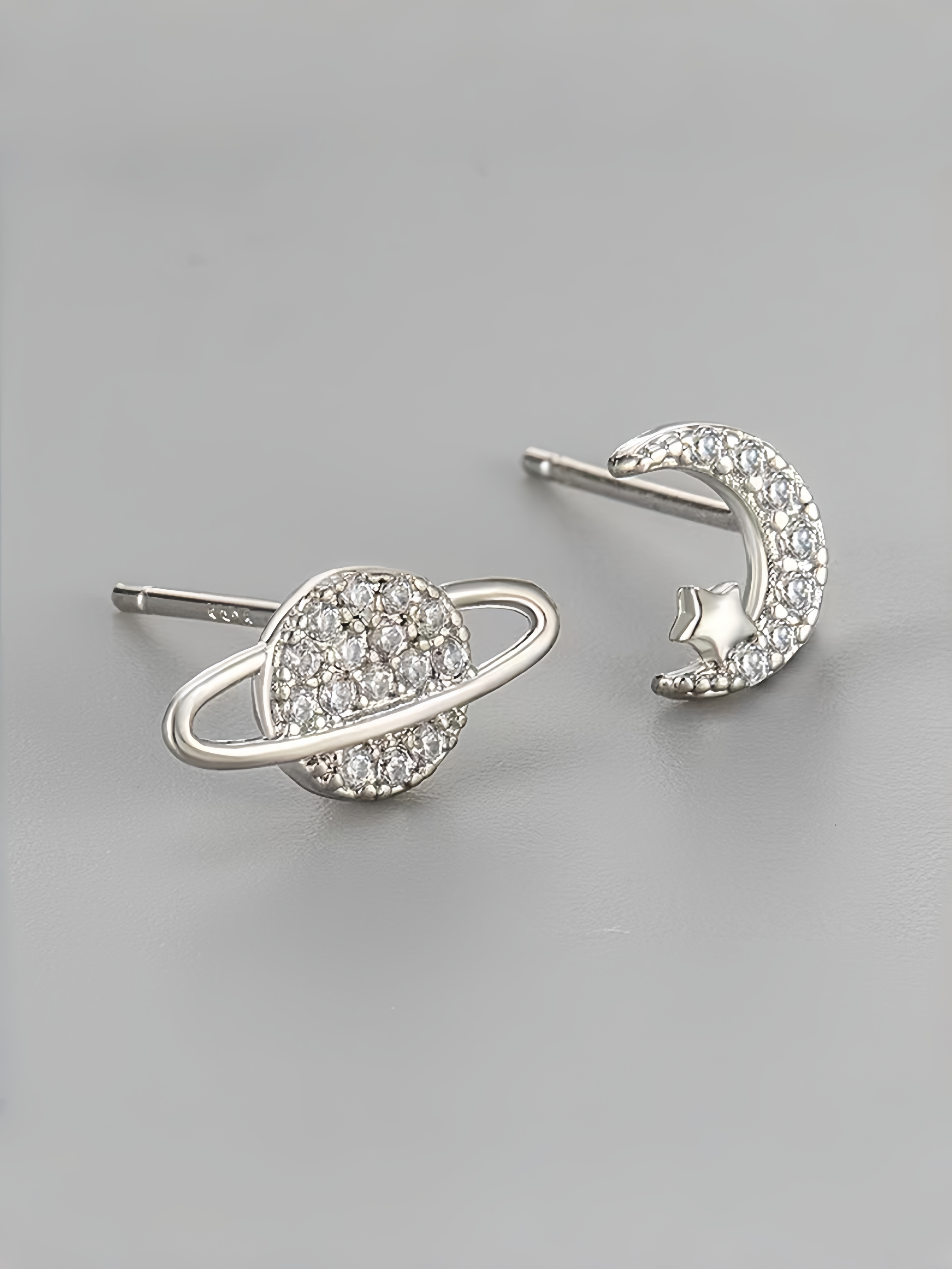 Silver Star Stud Earrings