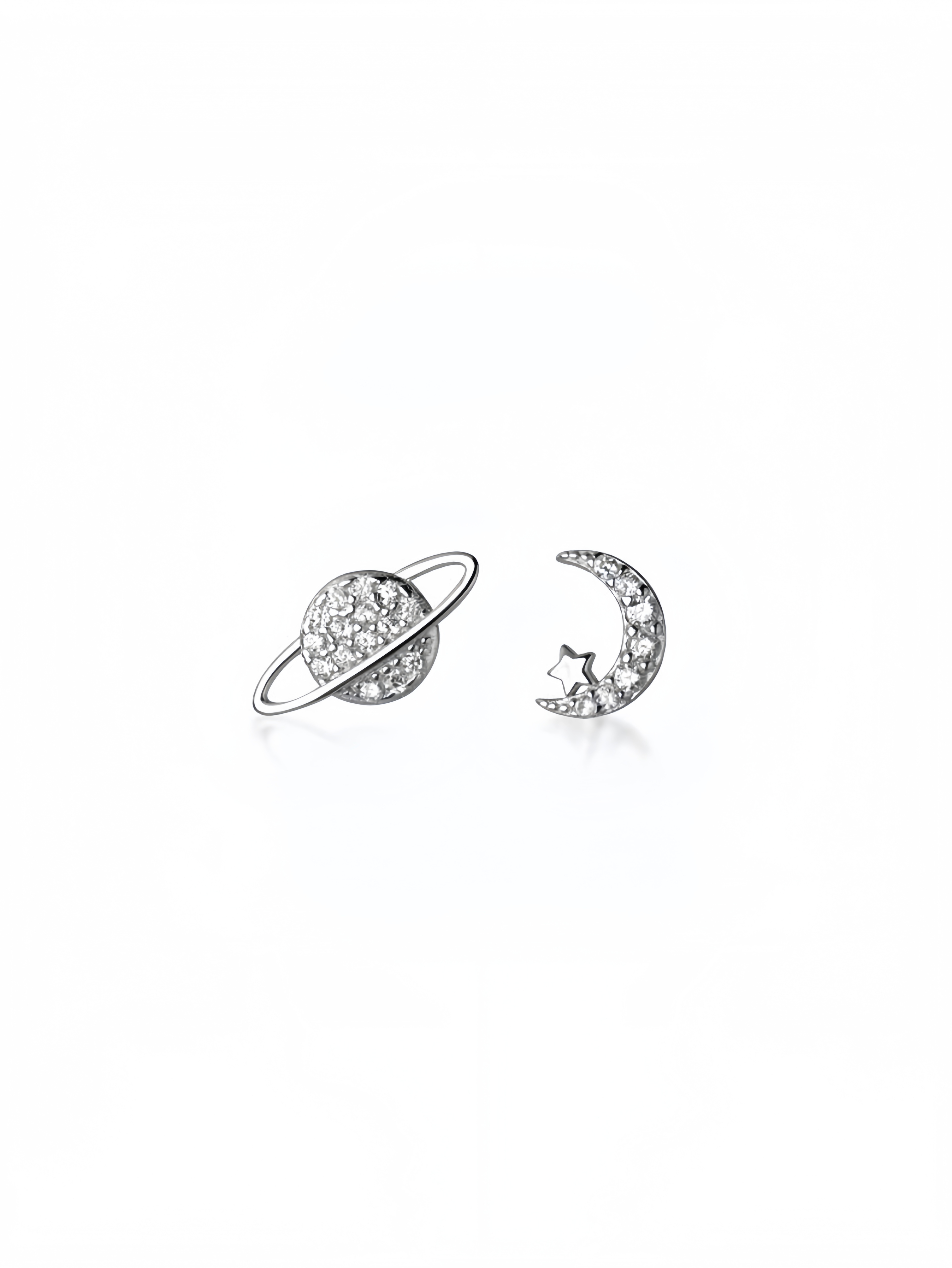 Silver Star Stud Earrings