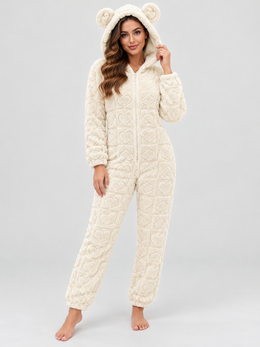 Off White Self Design Jumpsuit