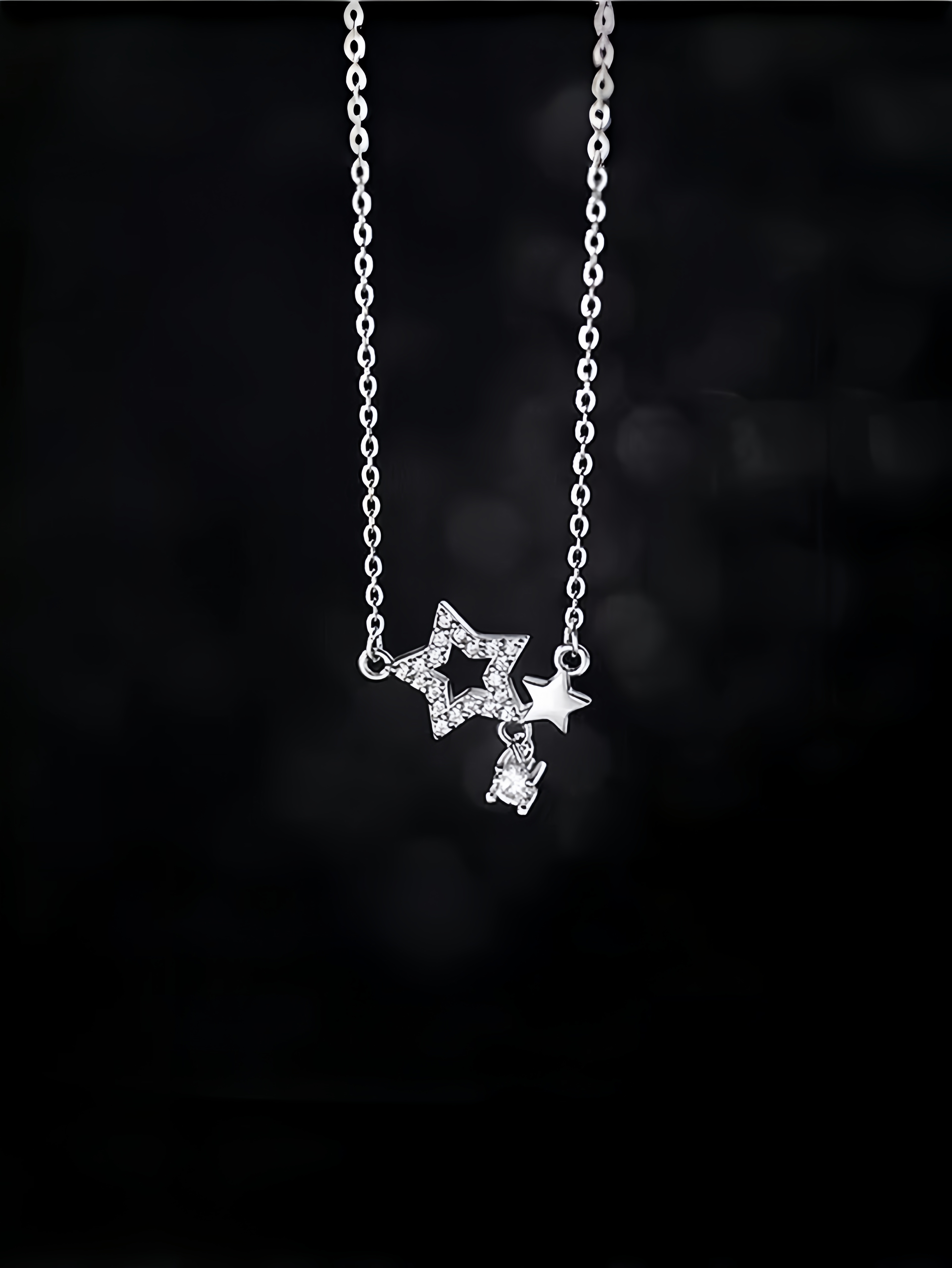 Silver Star Pendant Necklace