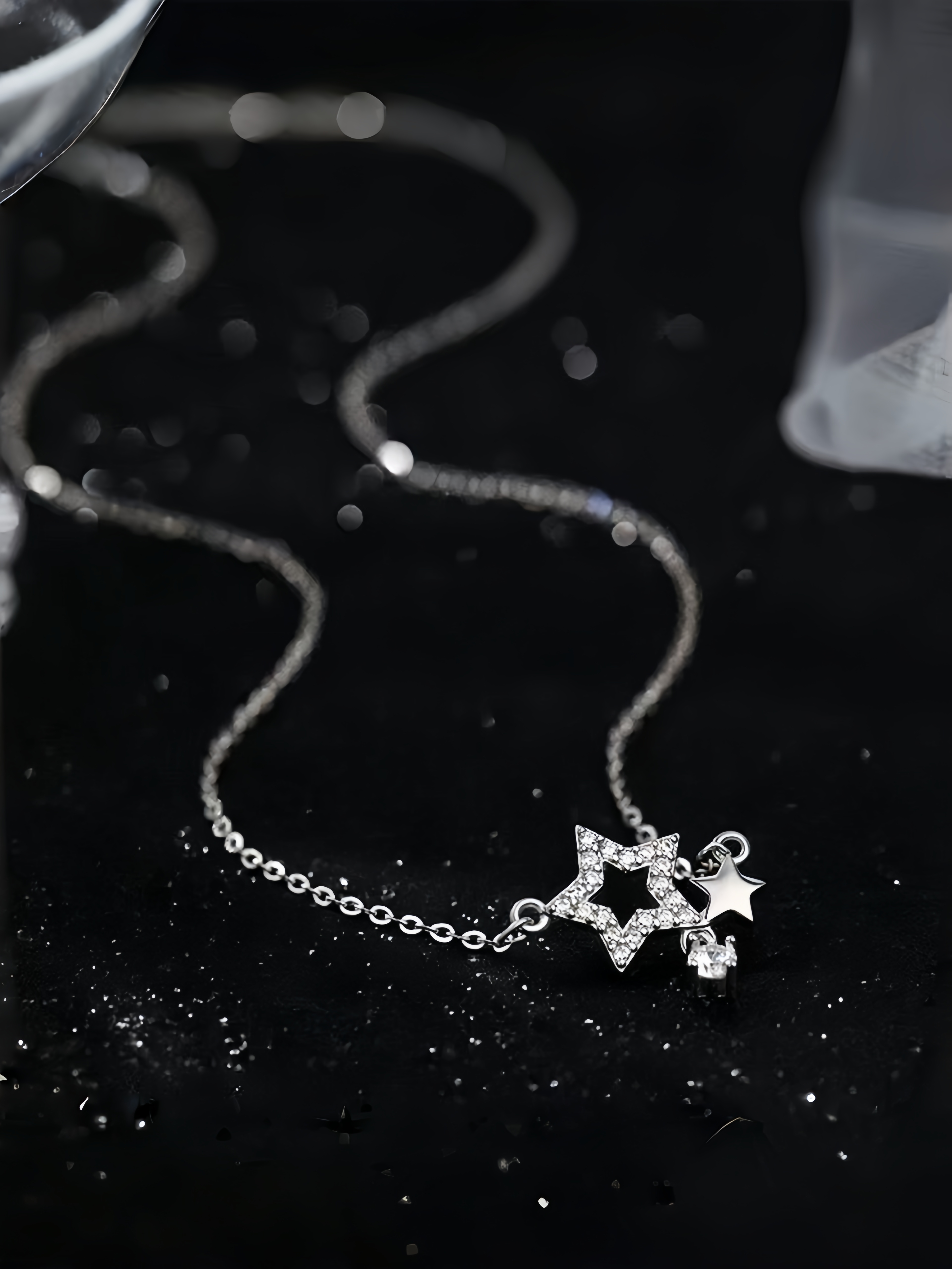 Silver Star Pendant Necklace