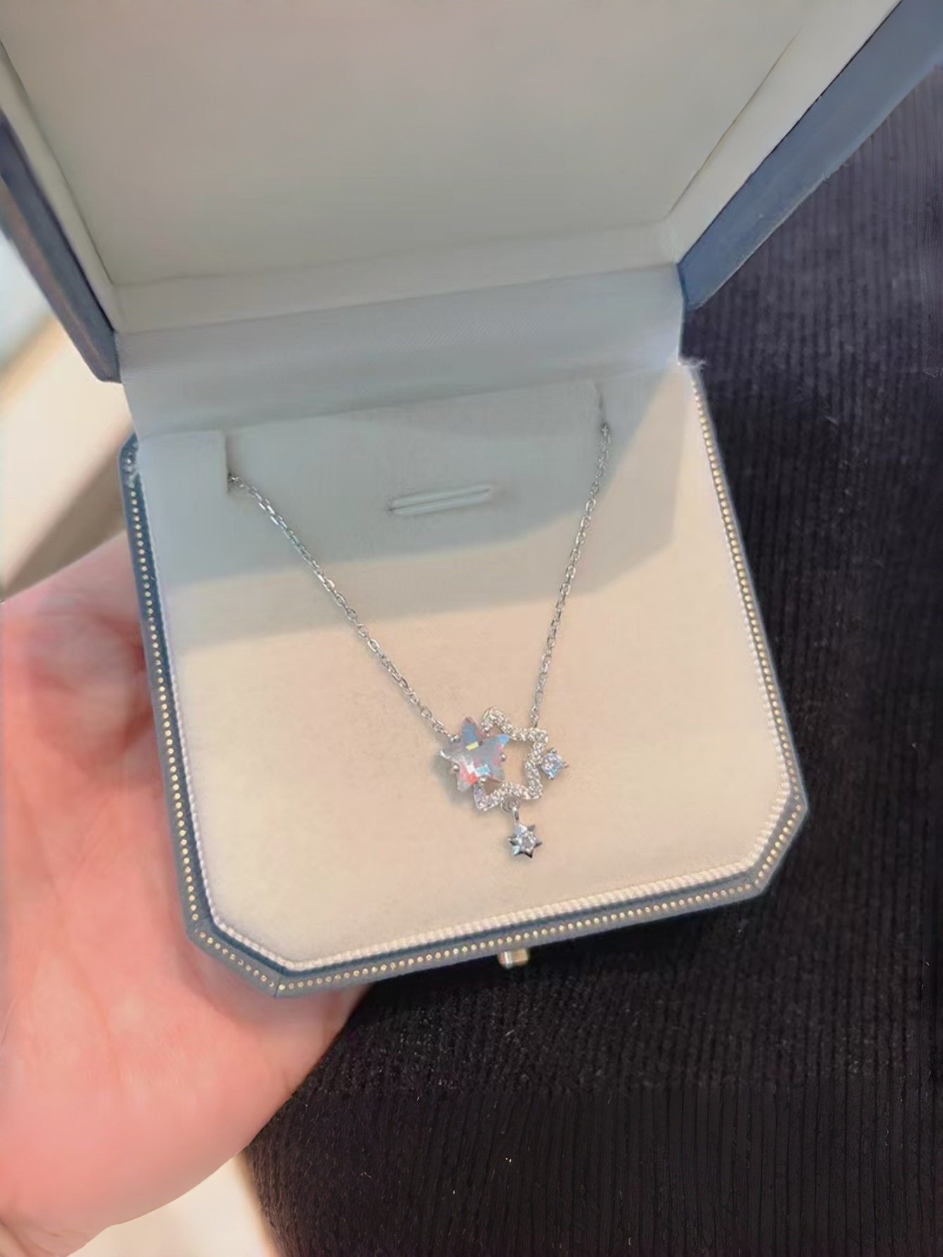 Silver Star Pendant Necklace