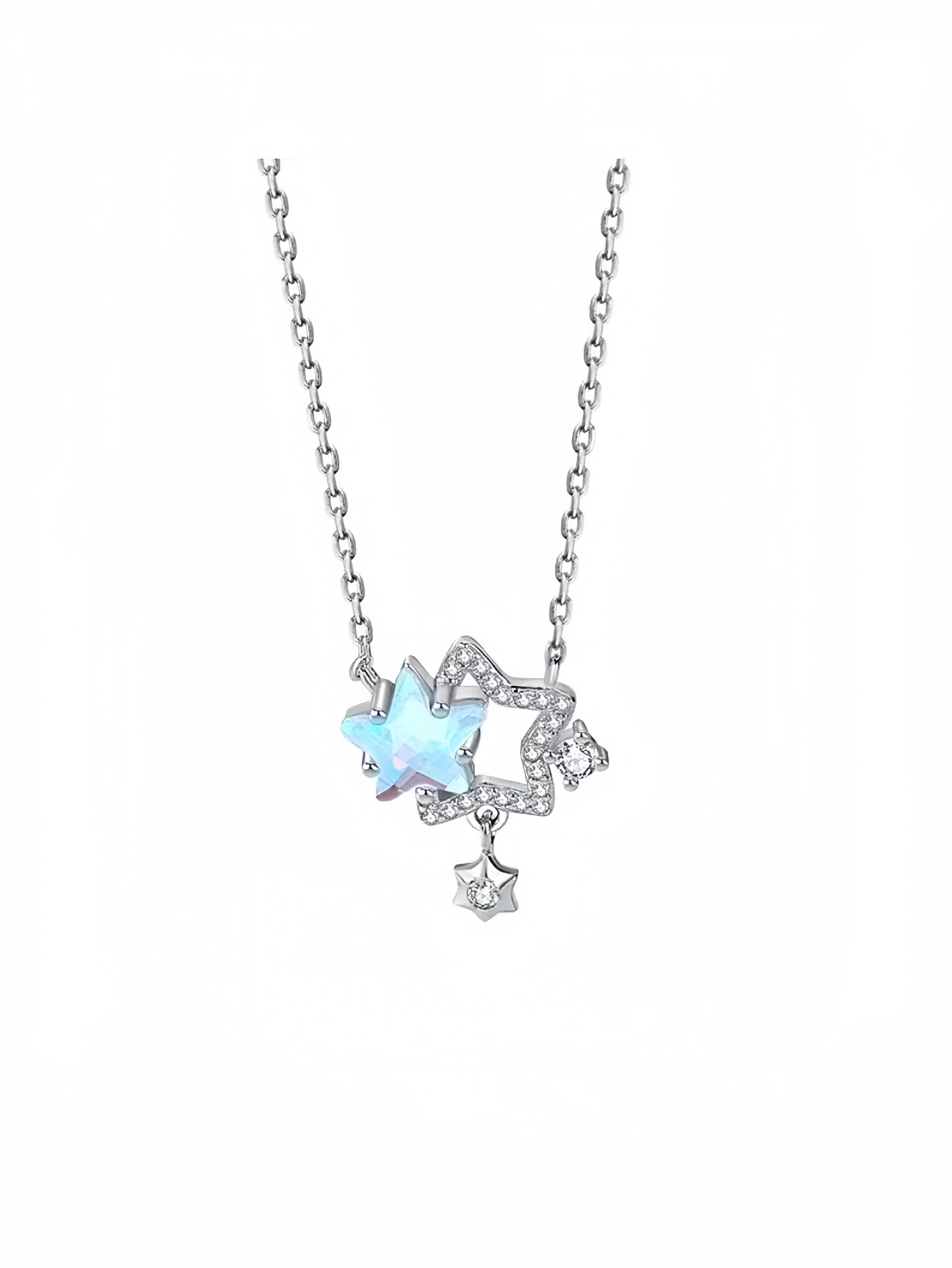 Silver Star Pendant Necklace