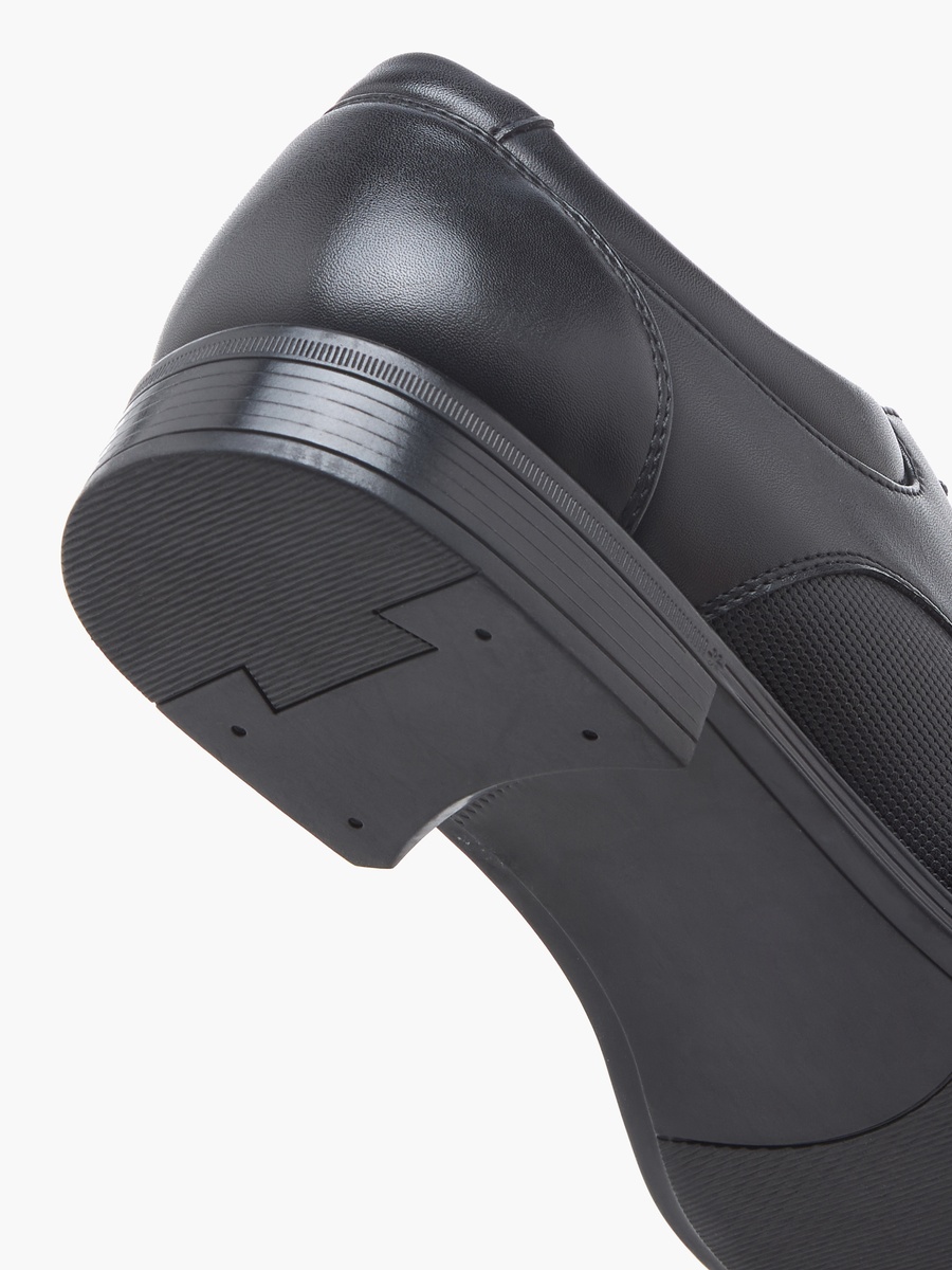 Men Textured Lace-Up Derby Shoes