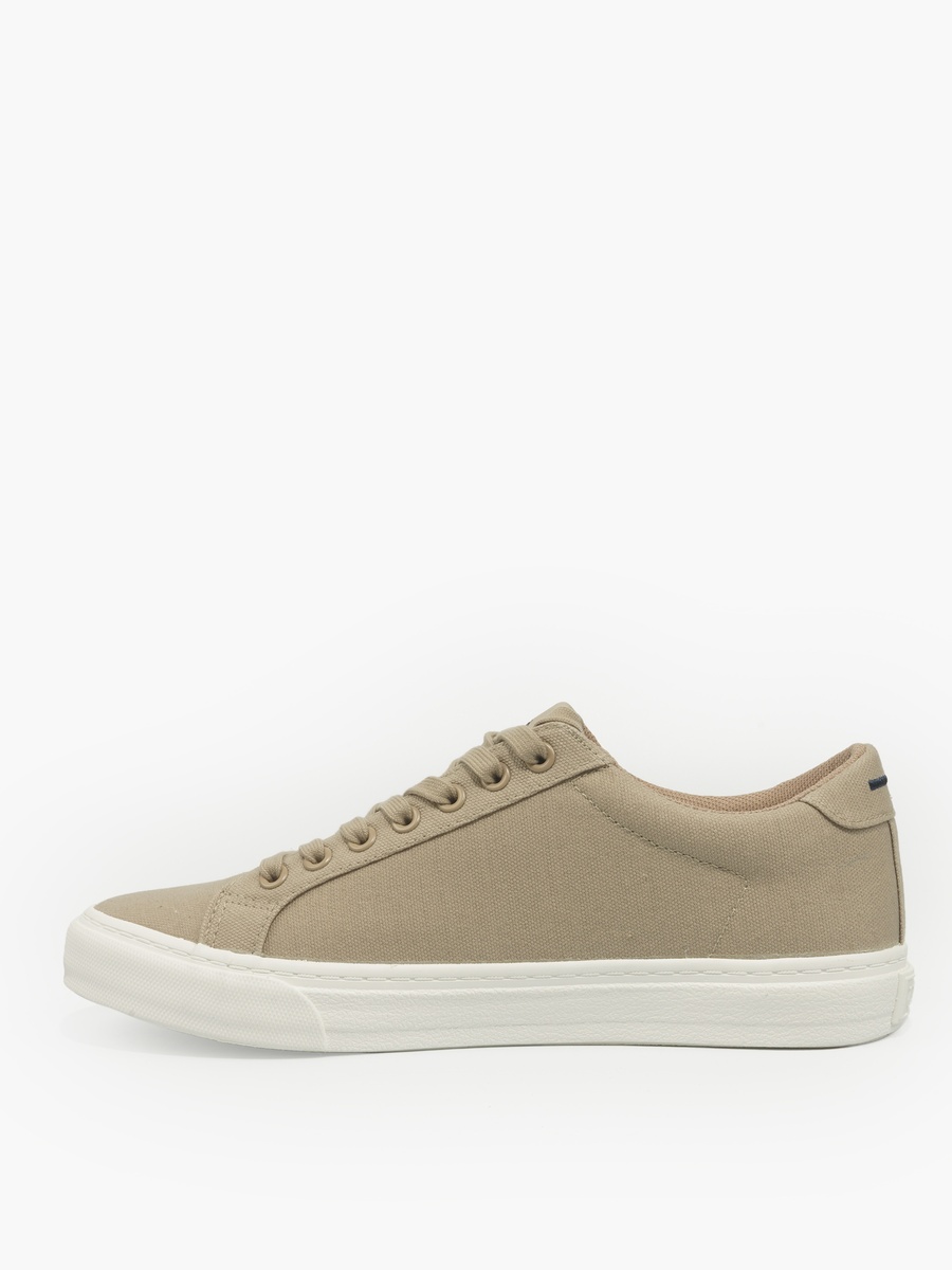 Men Striped Lace-Up Ankle Sneakers