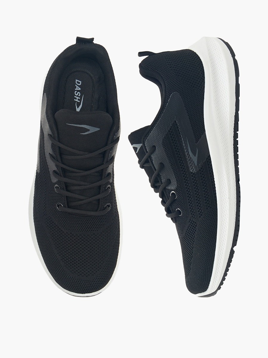 Men Panelled Lace-Up Sports Shoes
