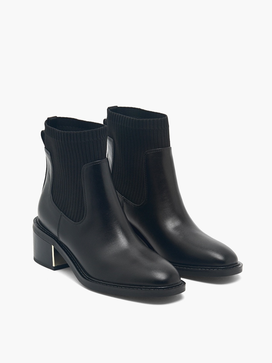 Women Block Heel Ankle Boots