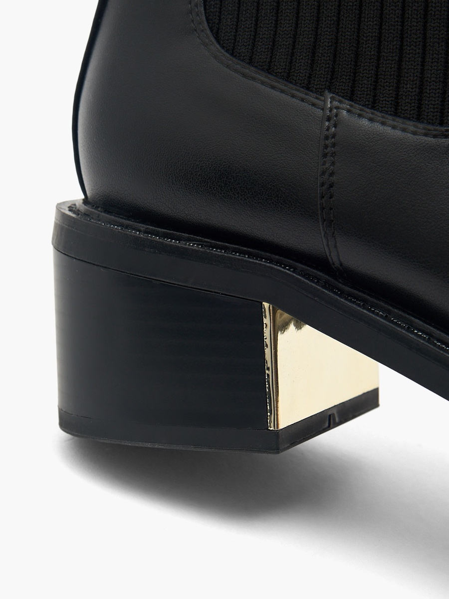 Women Block Heel Ankle Boots