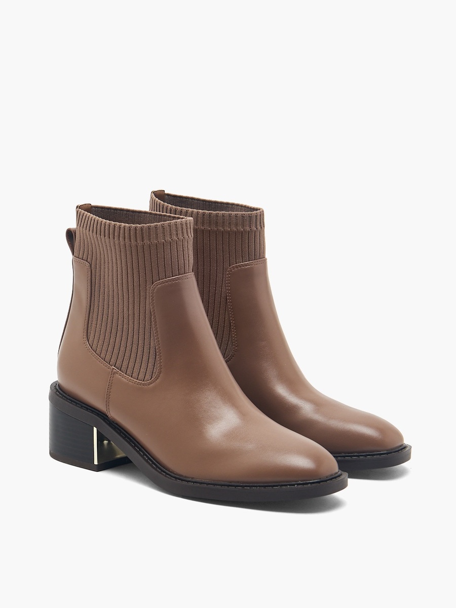 Women Block Heel Ankle Boots