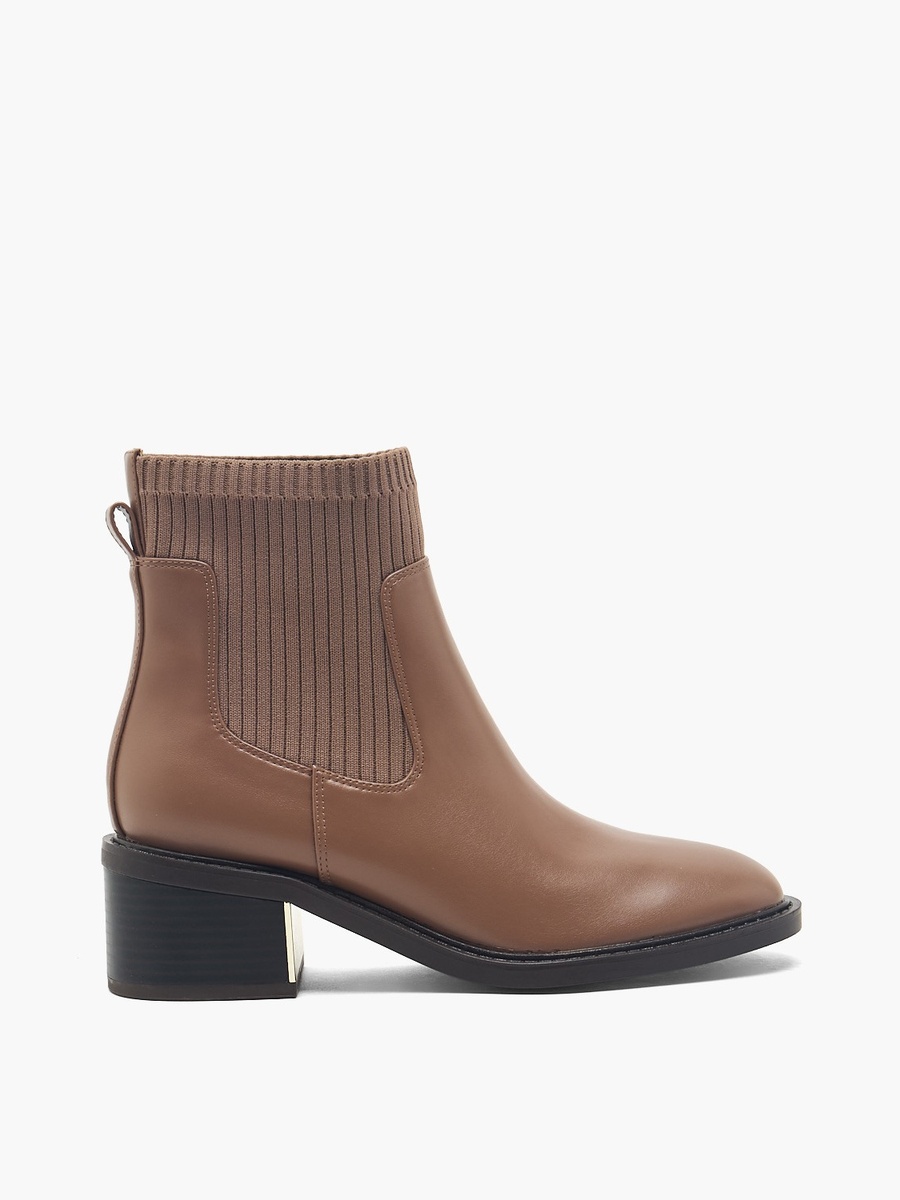 Women Block Heel Ankle Boots