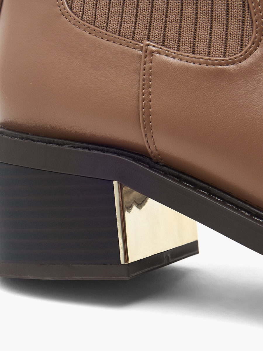 Women Block Heel Ankle Boots