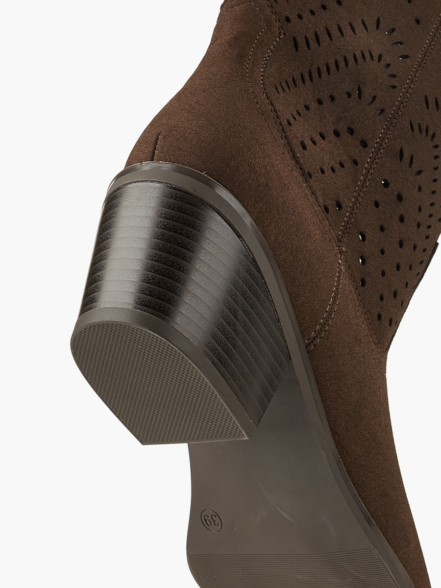 Women Laser Cut High Shaft Boots