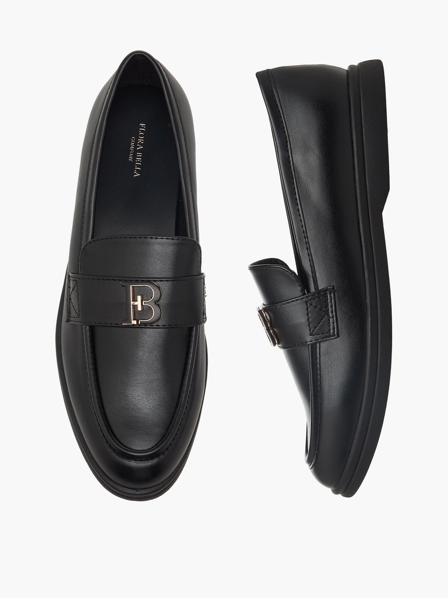 Women Metallic Accent Loafers