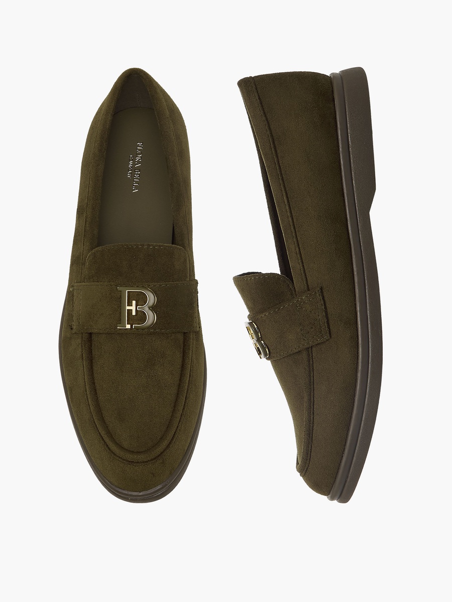 Women Metallic Accent Loafers