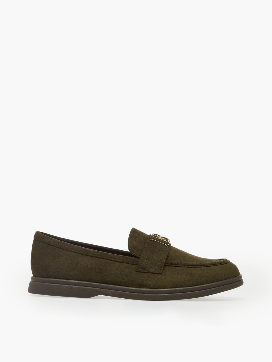 Women Metallic Accent Loafers