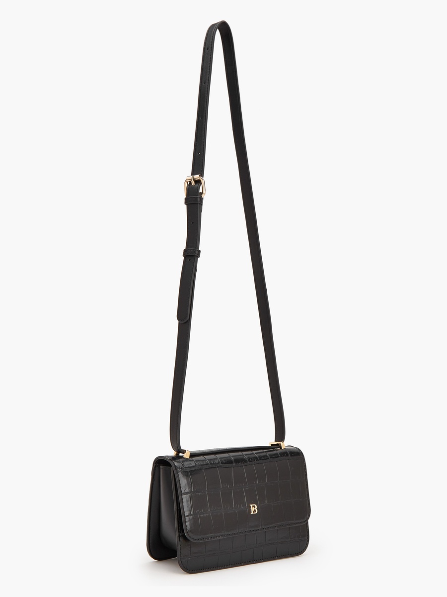 Textured Crossbody Bag With Adjustable Strap