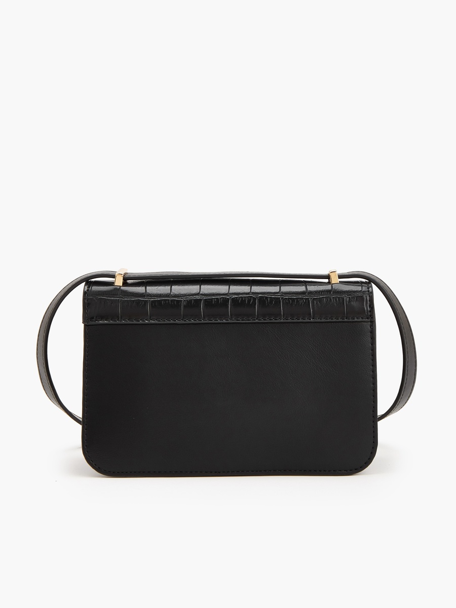 Textured Crossbody Bag With Adjustable Strap