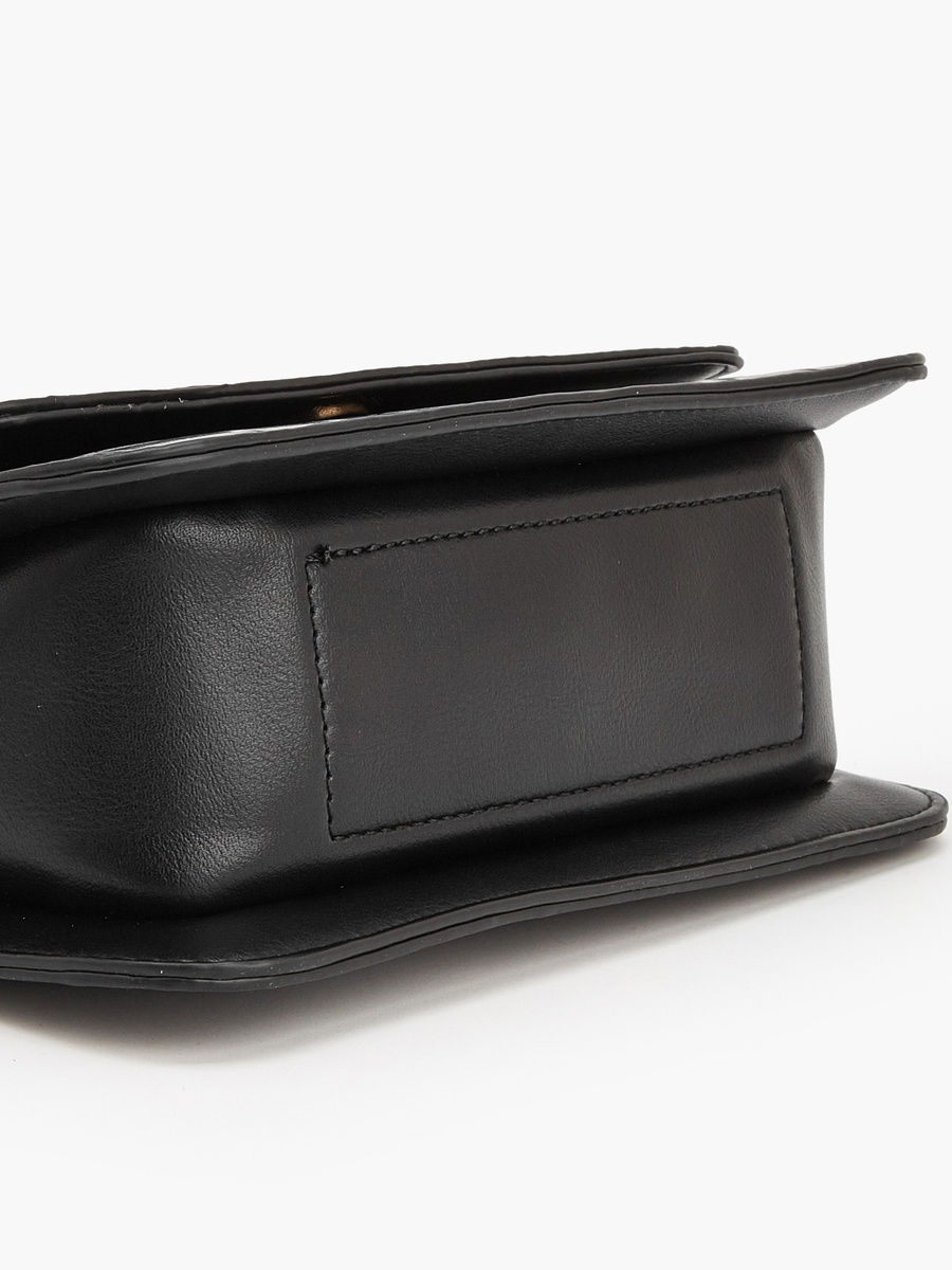 Textured Crossbody Bag With Adjustable Strap