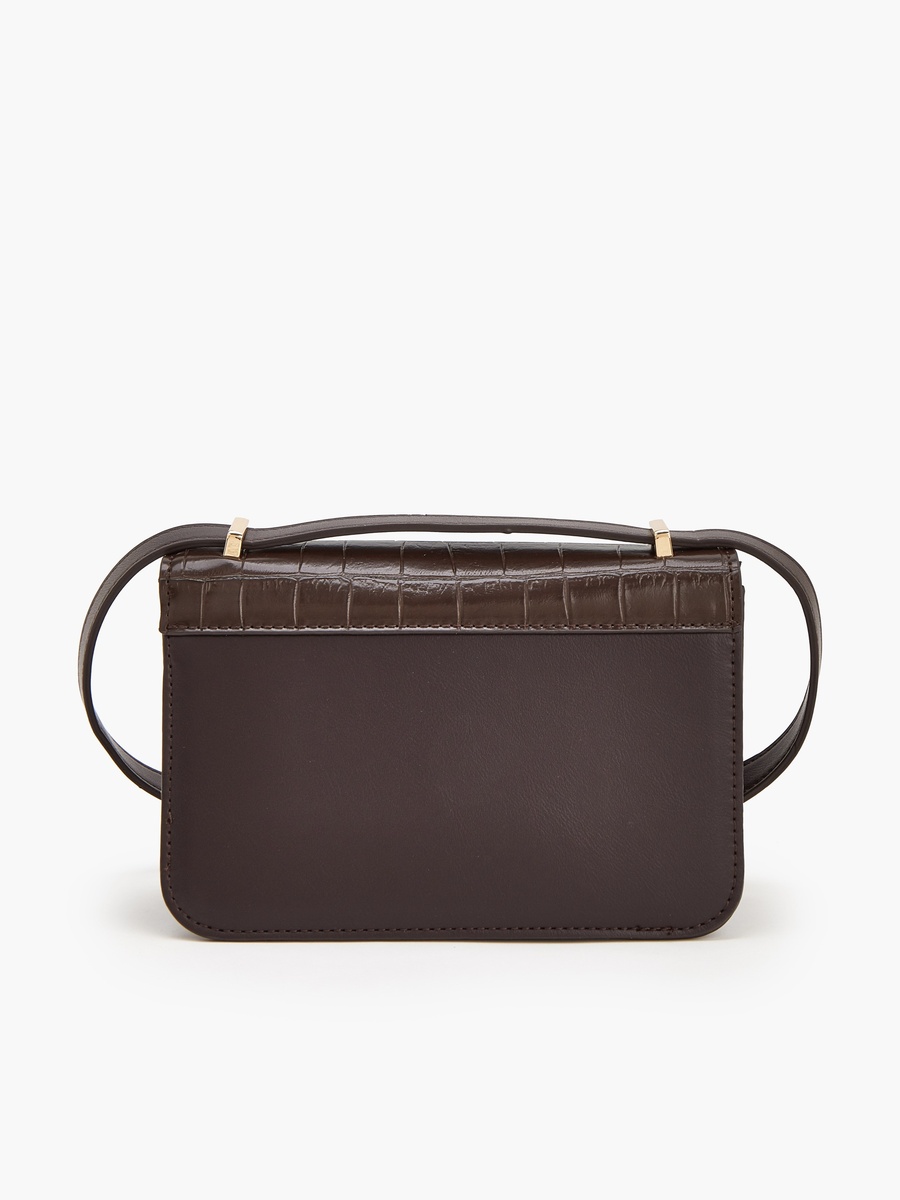 Textured Crossbody Bag With Adjustable Strap