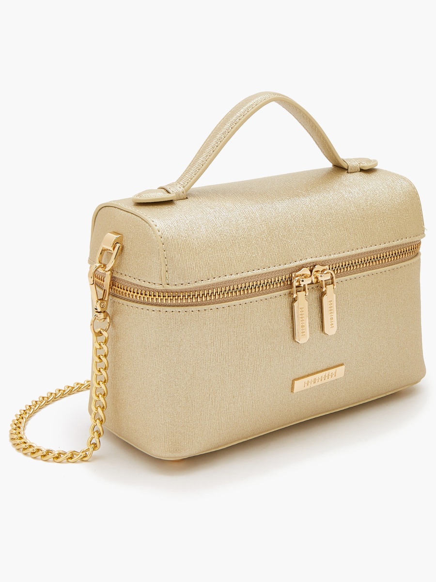 Textured Crossbody Bag With Detachable Strap