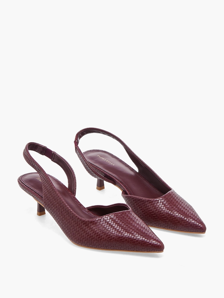 Women Kitten Heel Slingback Shoes