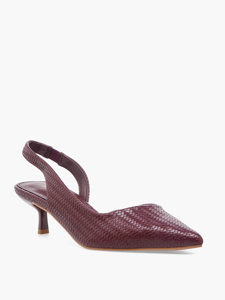 Women Kitten Heel Slingback Shoes