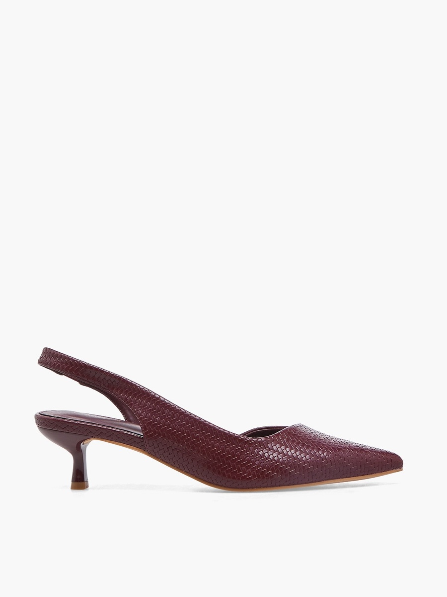 Women Kitten Heel Slingback Shoes