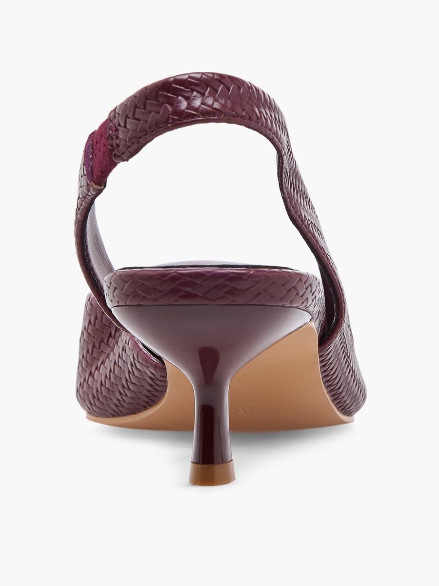 Women Kitten Heel Slingback Shoes