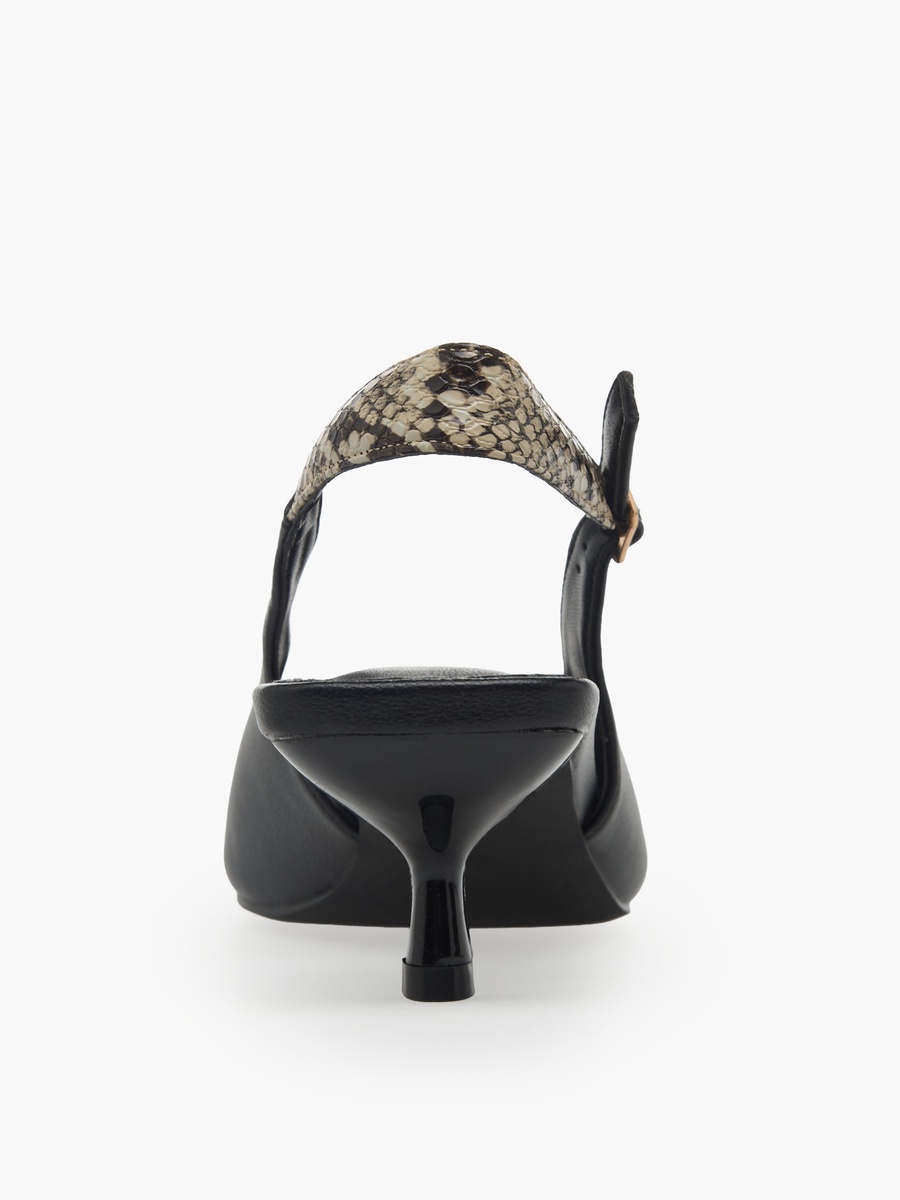 Women Pointed Toe Kitten Heel Mules