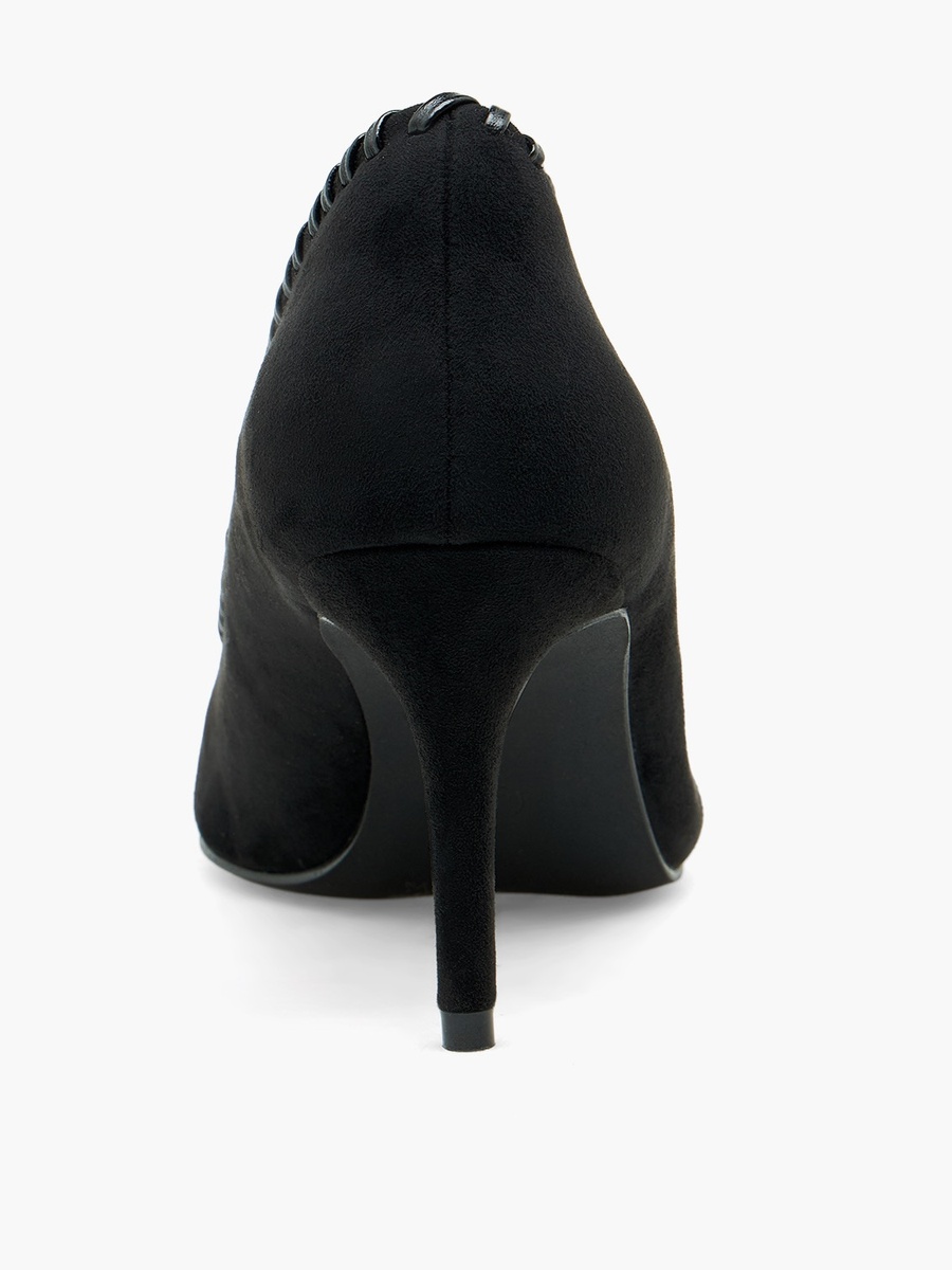 Women Whipstitch Trim Pointed Toe Pumps