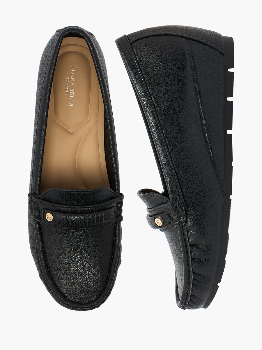 Women Metallic Accent Loafers