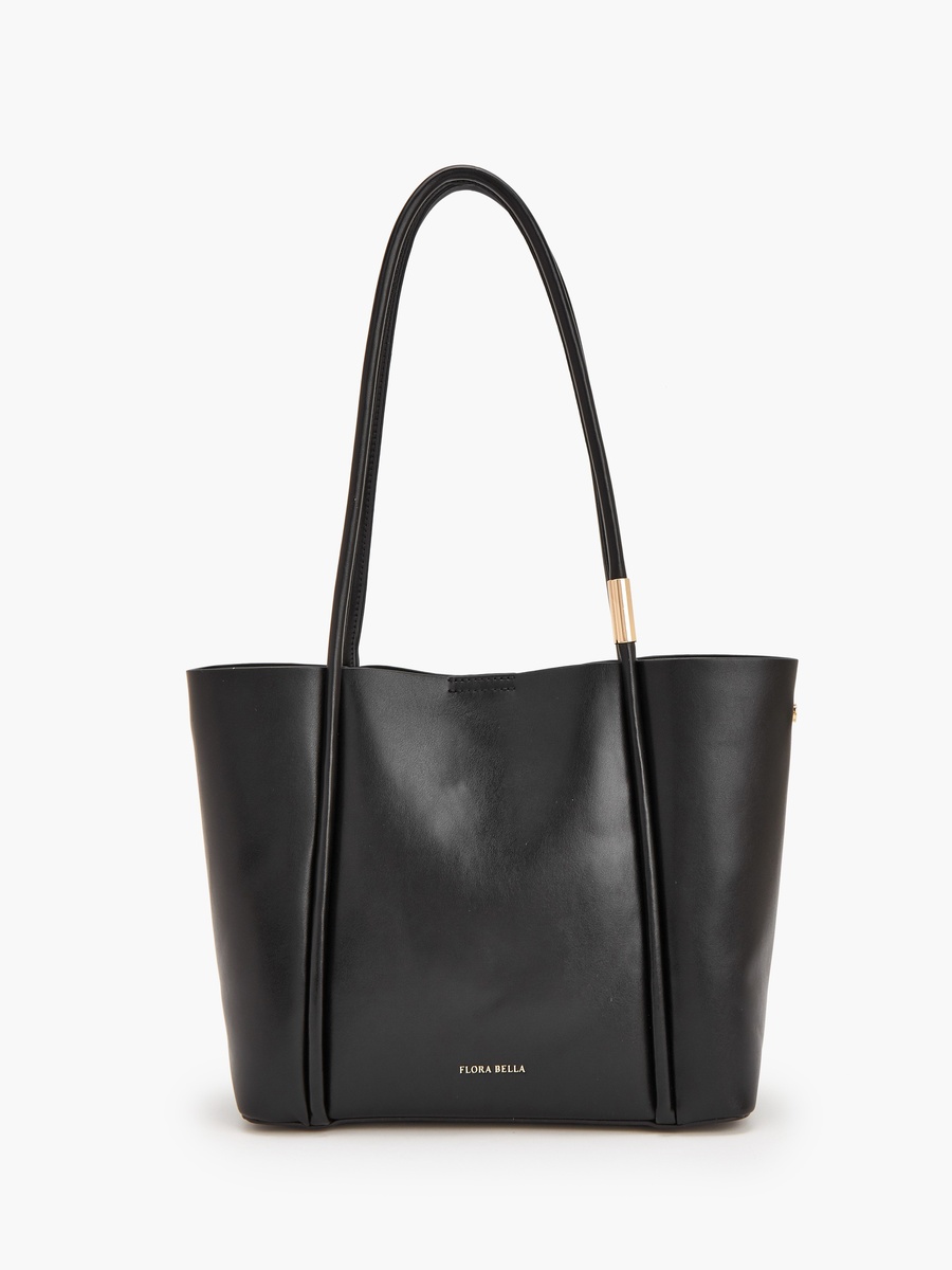 Solid Tote Bag With Double Handles