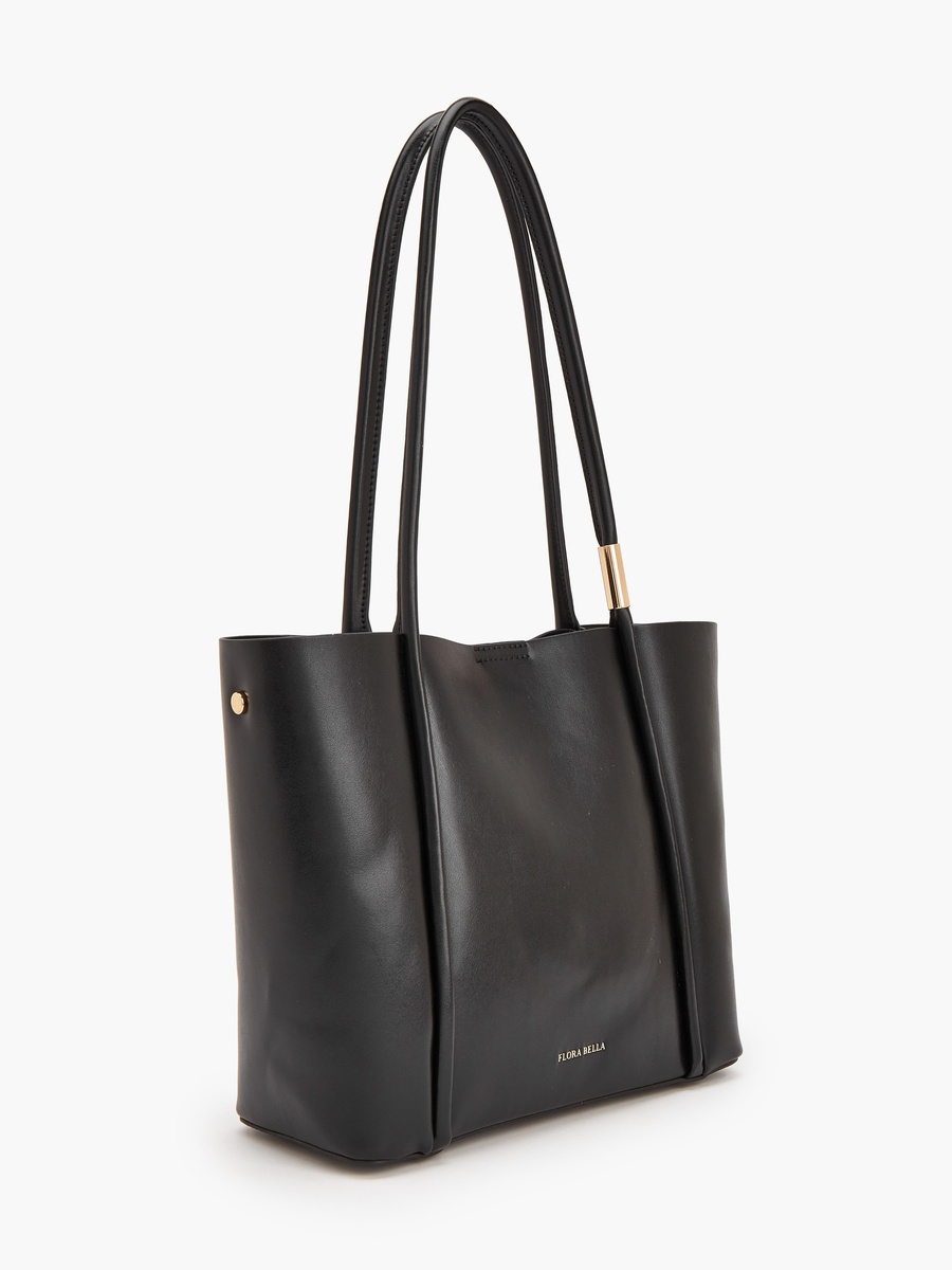 Solid Tote Bag With Double Handles