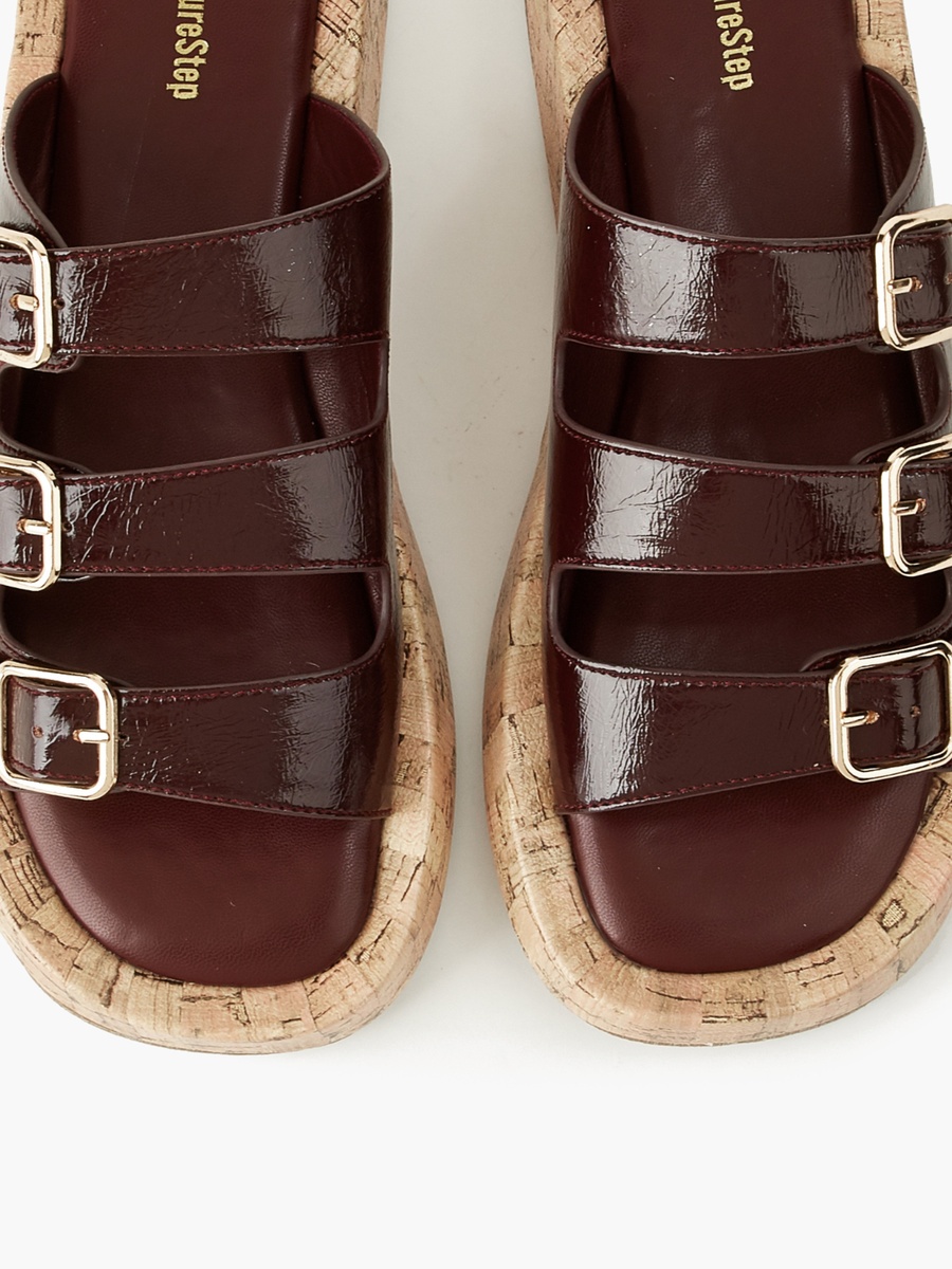 Women Triple Buckle Sandals