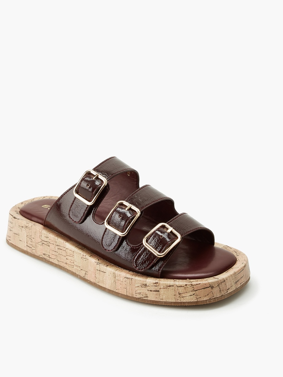 Women Triple Buckle Sandals