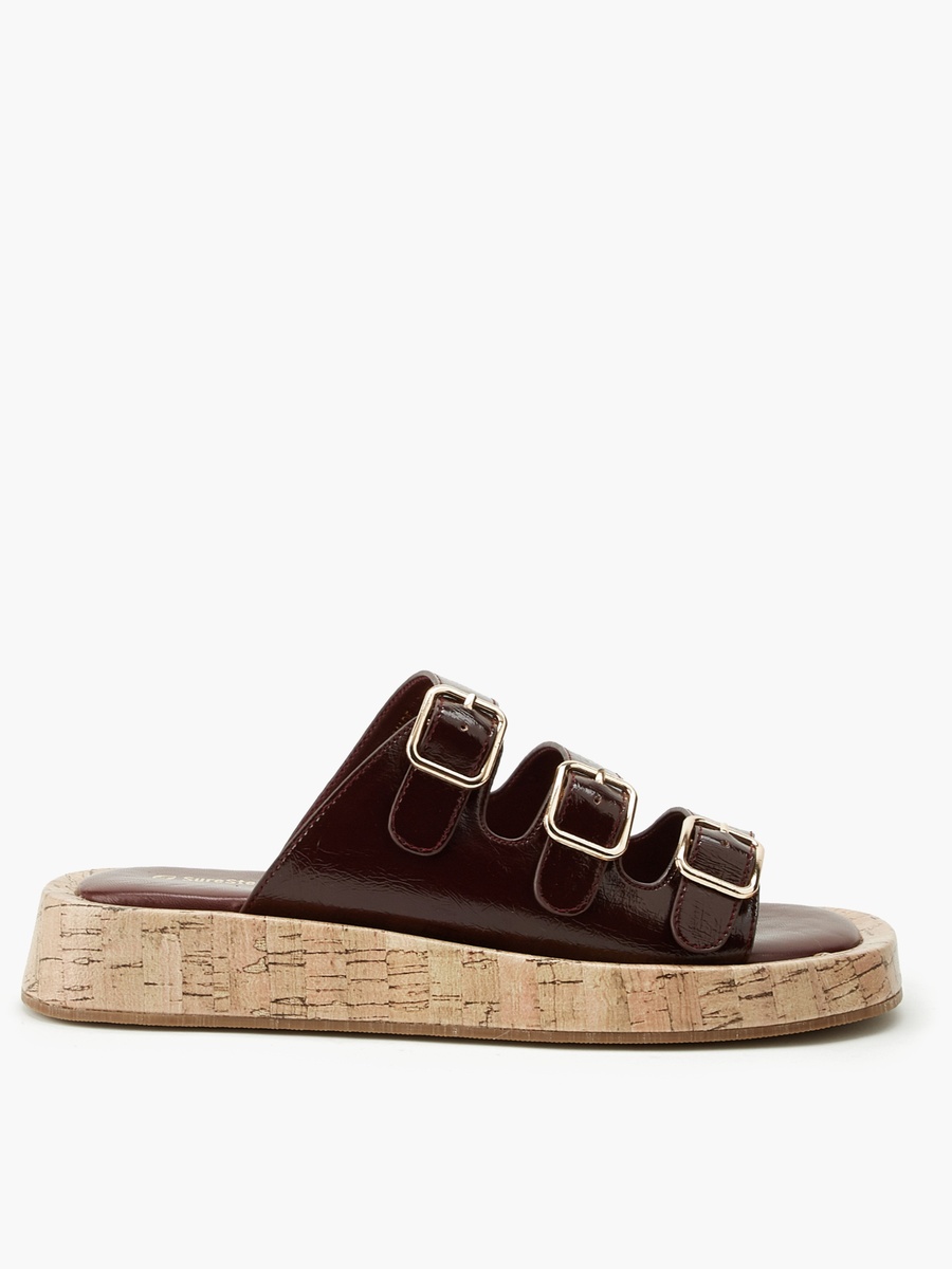 Women Triple Buckle Sandals