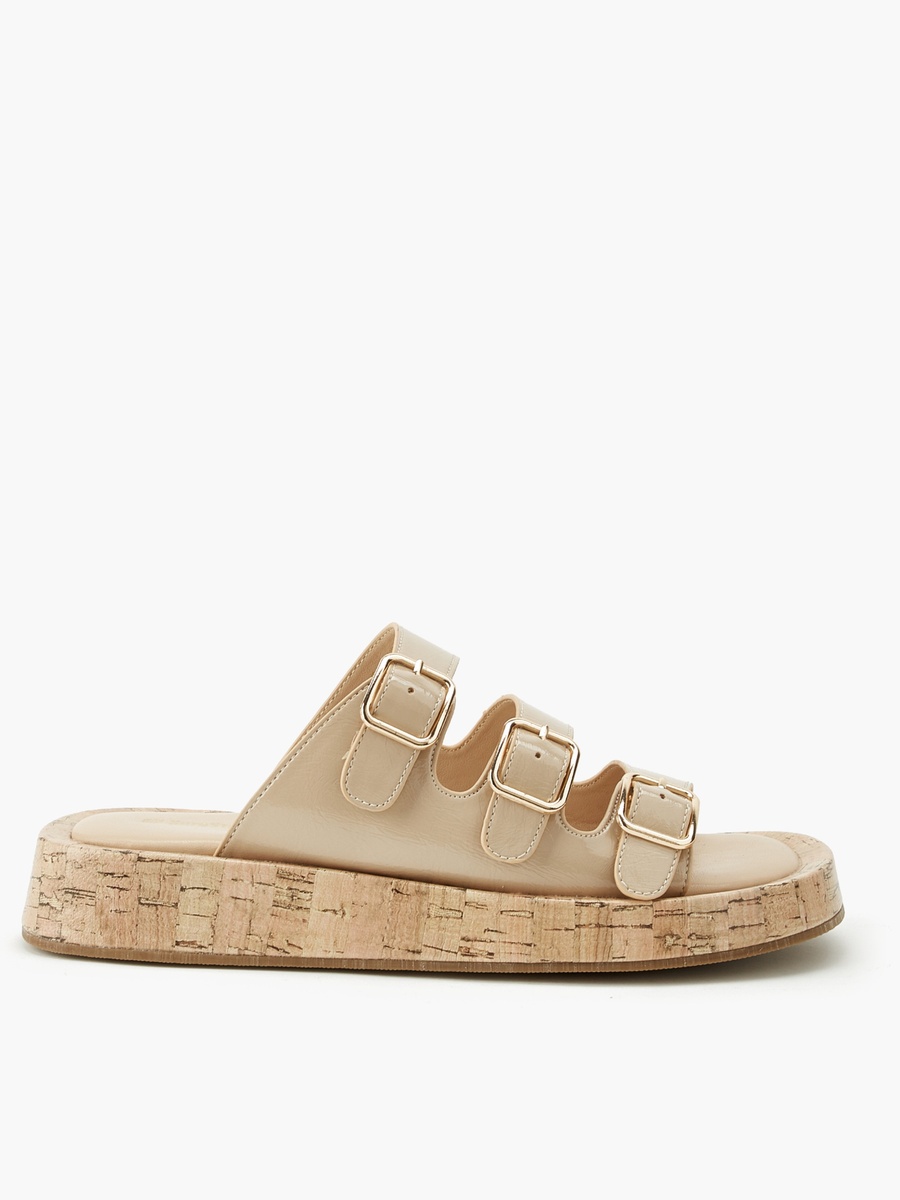 Women Triple Buckle Sandals