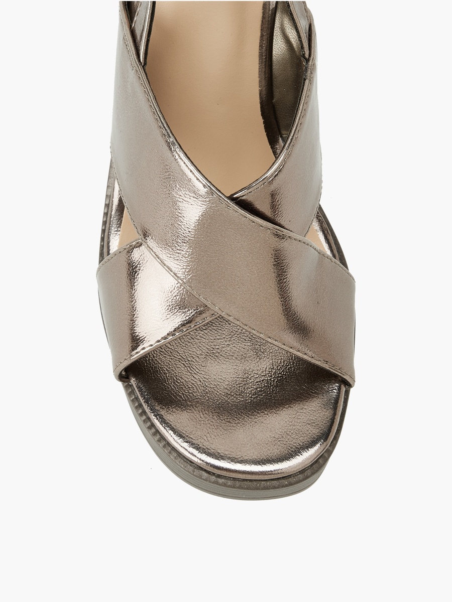 Women Cross Strap Block Heel Sandals