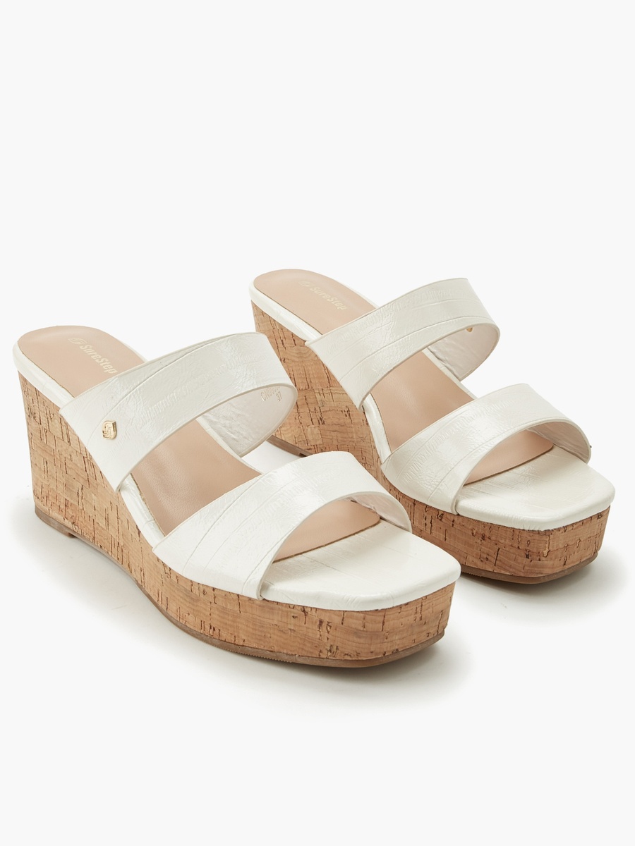 Women Textured Wedge Heel Sandals